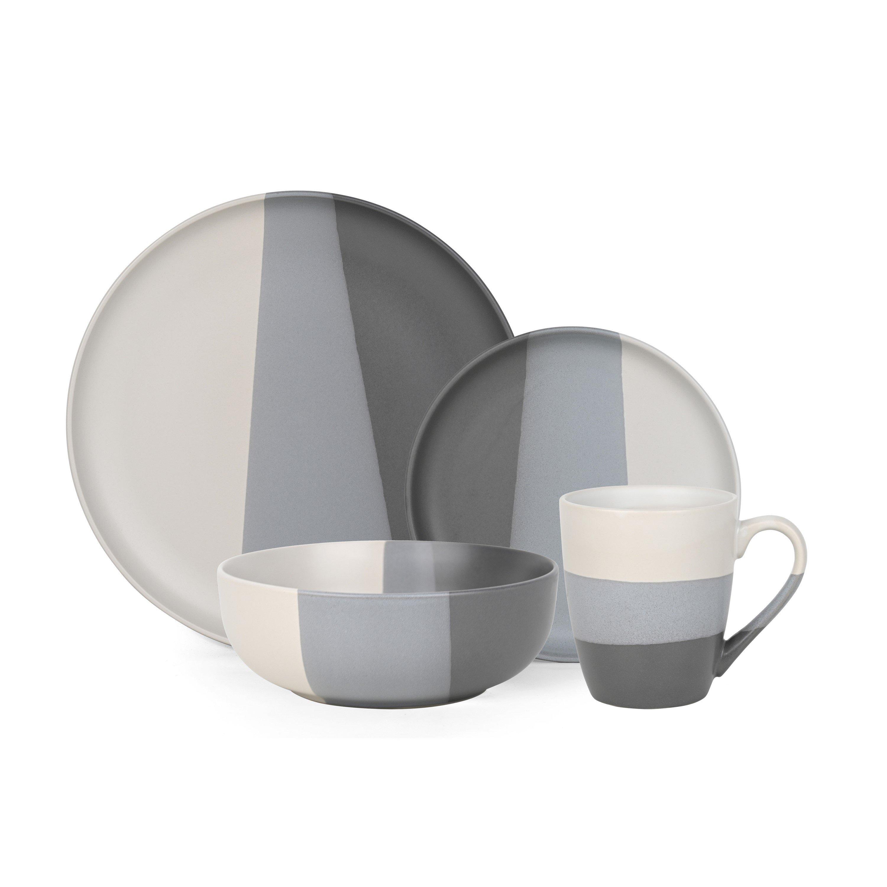 Multi - Waterside - 16pc 3tone Dipped Dinner Set - 2