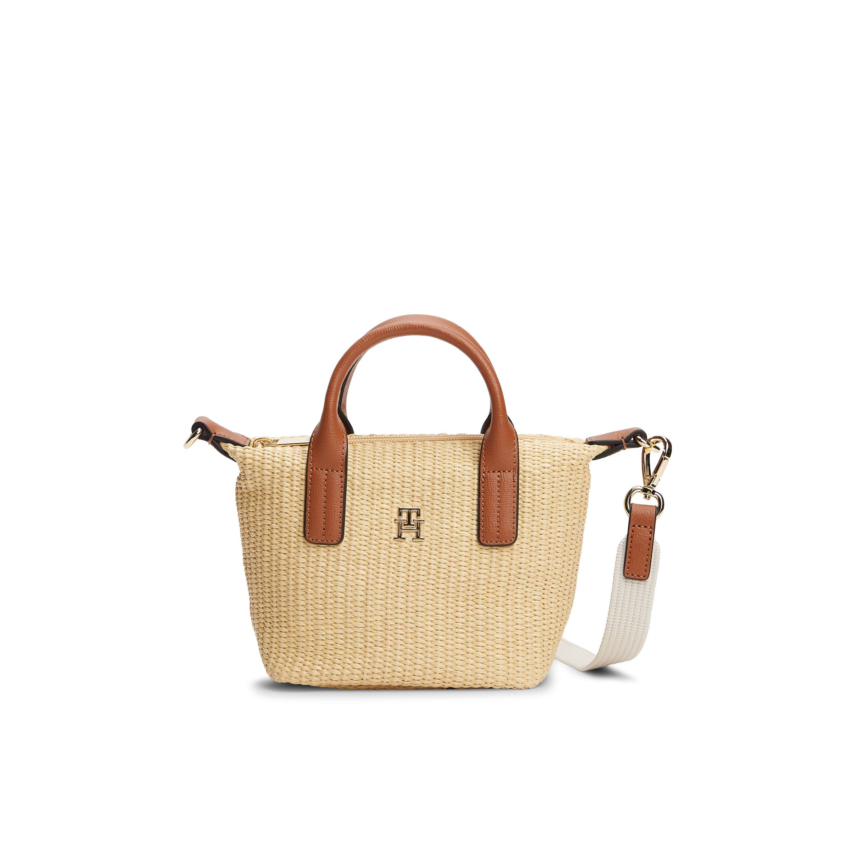 Tommy Hilfiger Women's Crossbody Bag - Natural Raffia