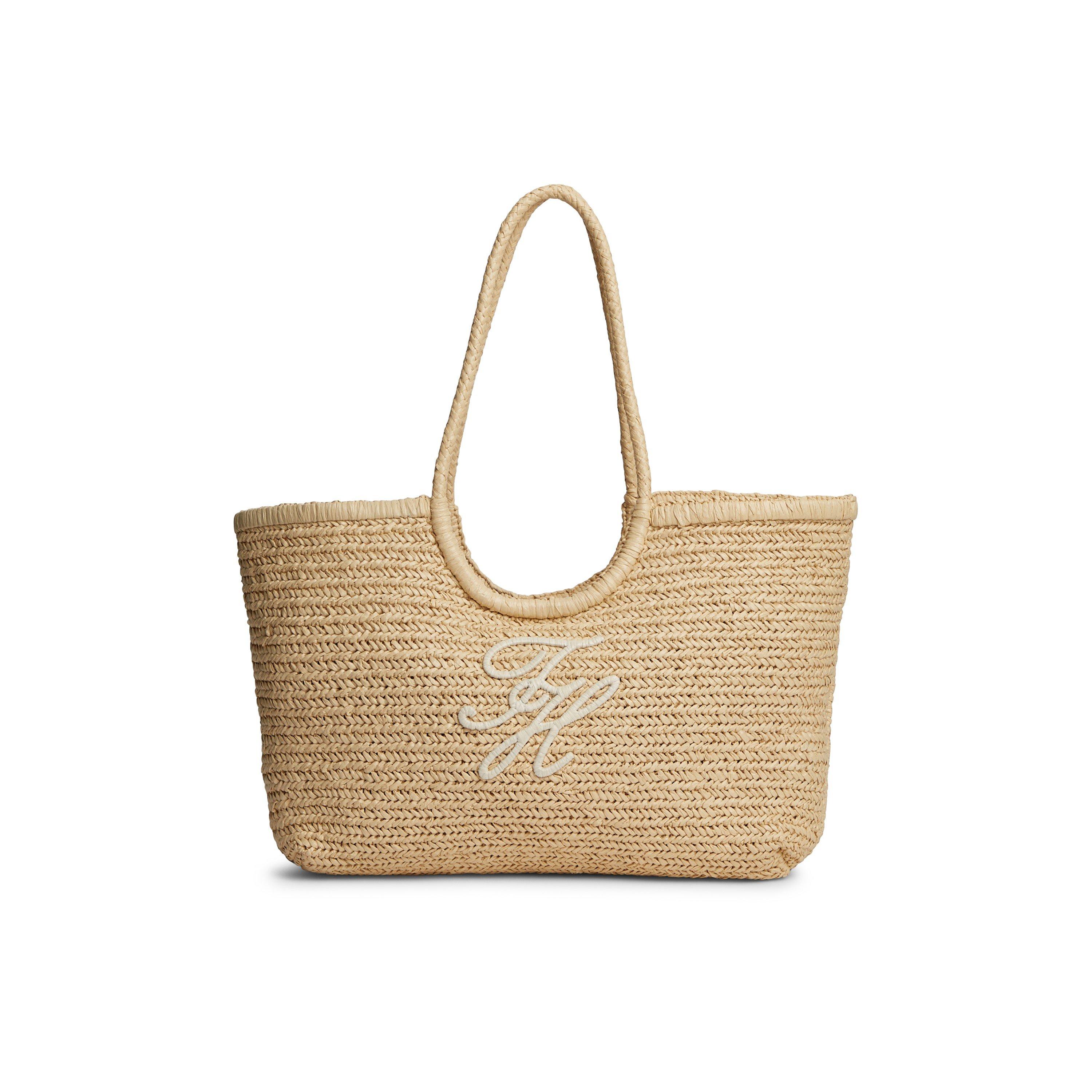 Tommy Hilfiger Women's Straw Bag - Natural Raffia