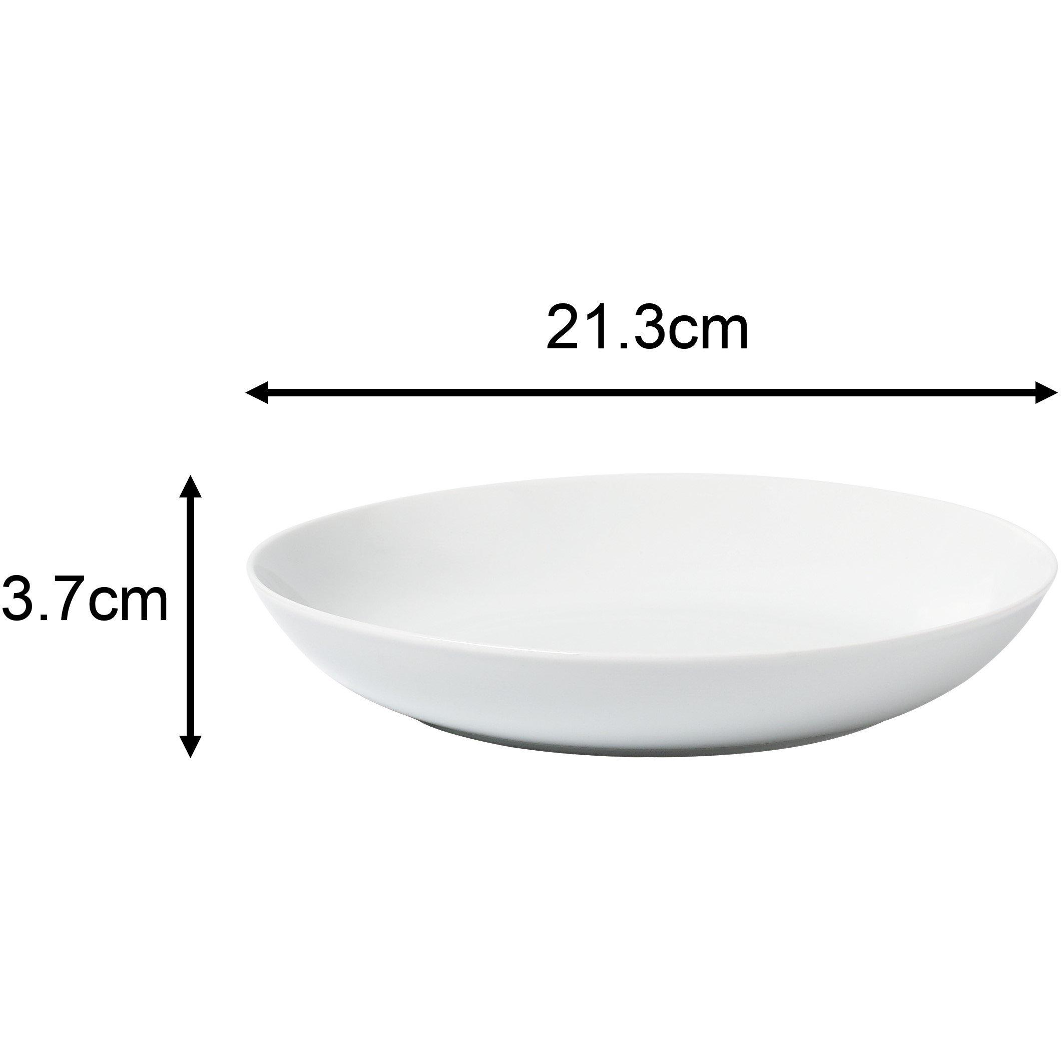 White - Waterside - 42 Piece Simply White Coupe Dinner Set - 8