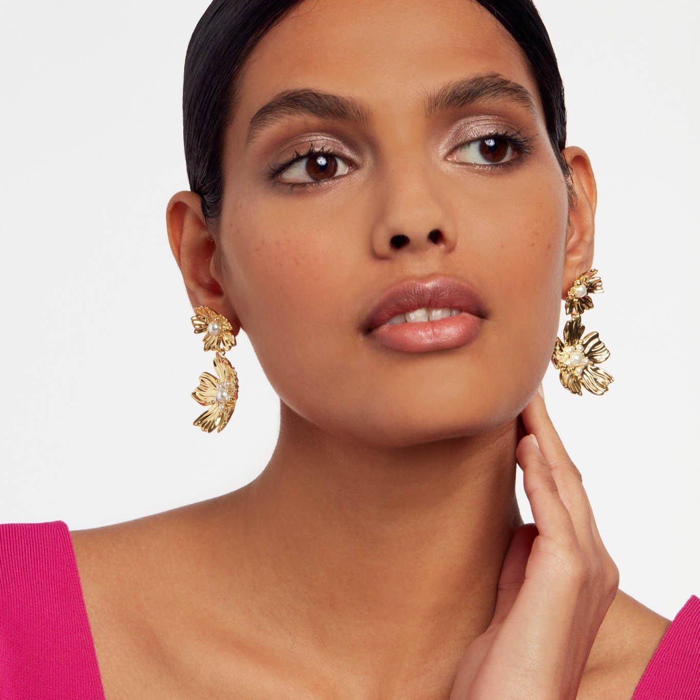 Gold/Pearl - Ted Baker - Women's Petar Drop Earrings - 2