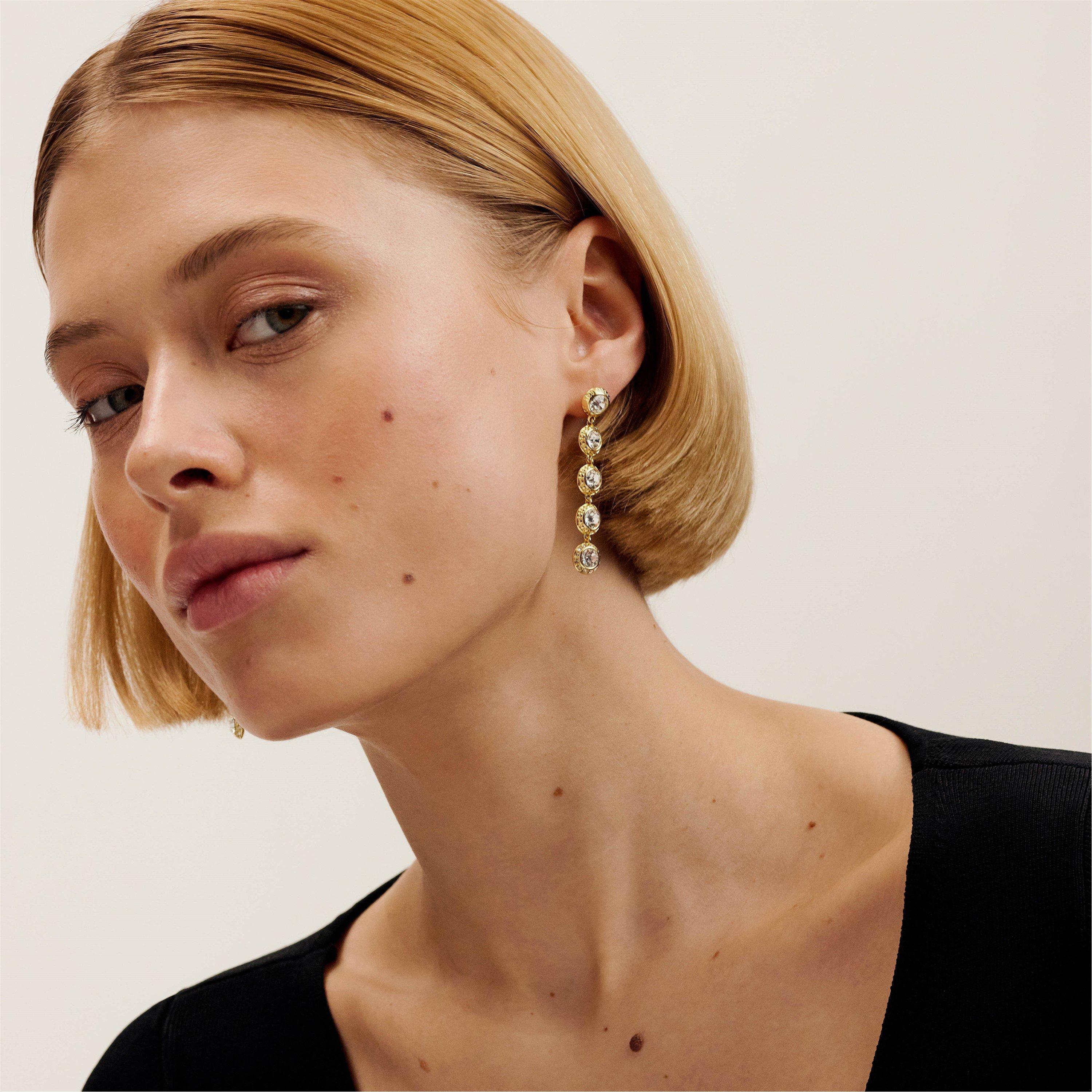 Gold/Crystal - Ted Baker - Women's Sorella Drop Earrings - 5