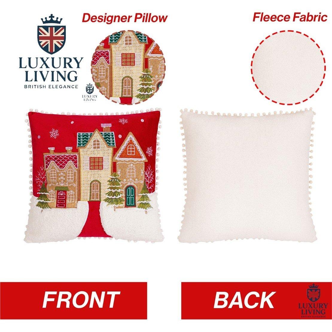 Multicolour - Alan Symonds - Christmas Gingerbread House Cushion - 4