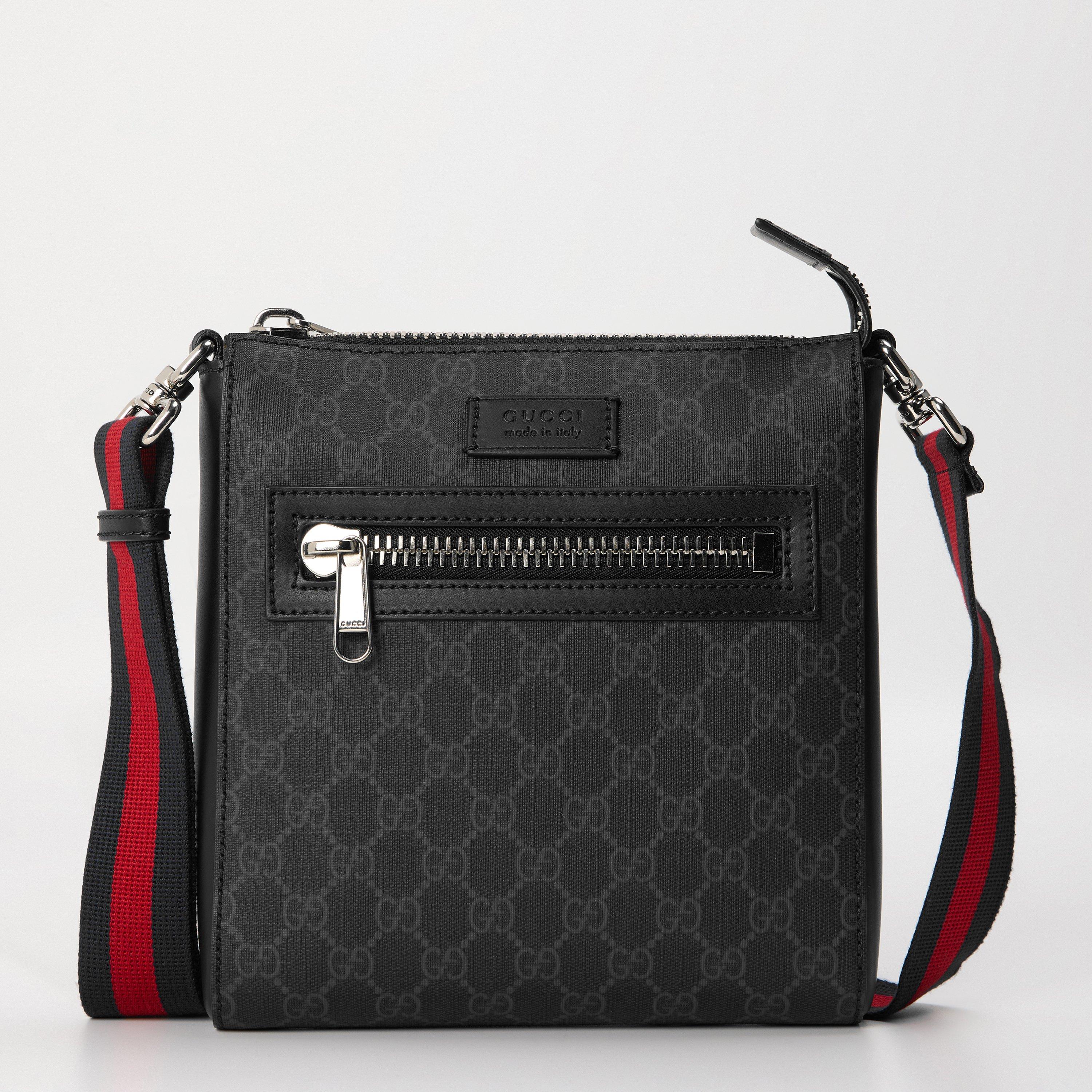 Gucci Men's Cross Body Bag - GG Black