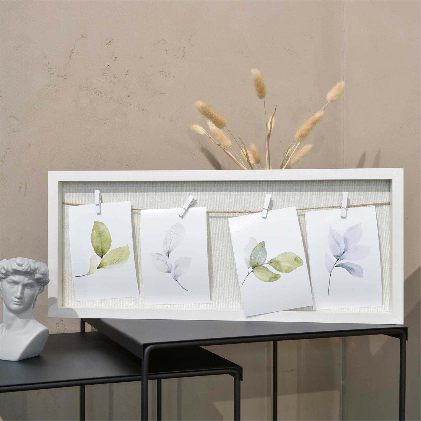 White - nielsen - Collage Frame with Clothesline and 4 Clips - 2