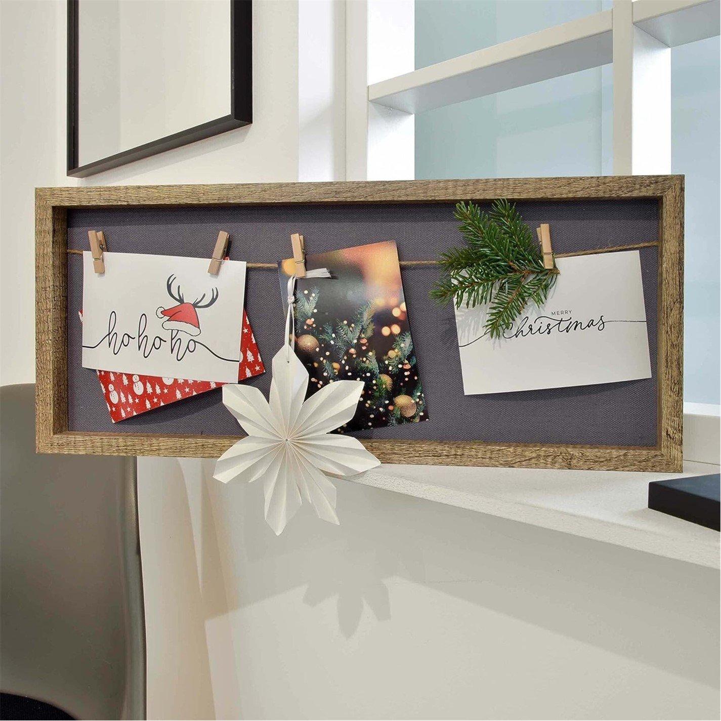 Natural - nielsen - Collage Frame with Clothesline and 4 Clips - 3