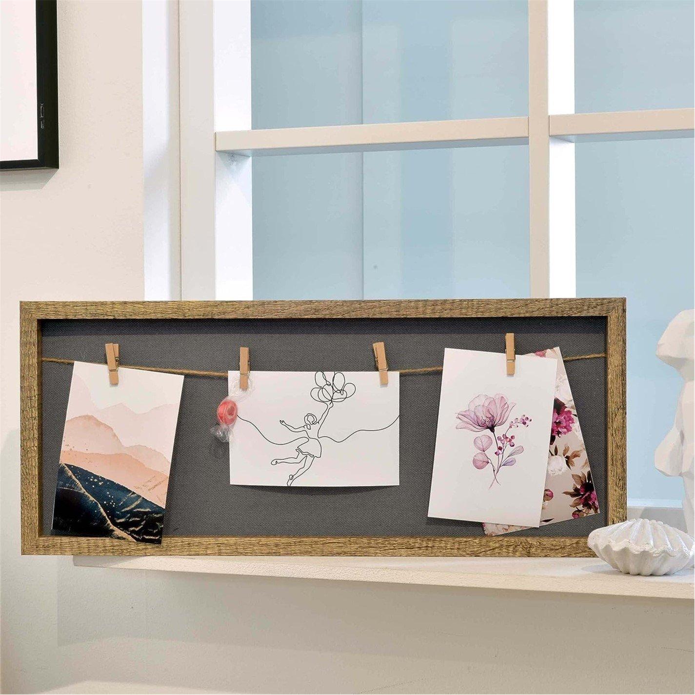 Natural - nielsen - Collage Frame with Clothesline and 4 Clips - 4