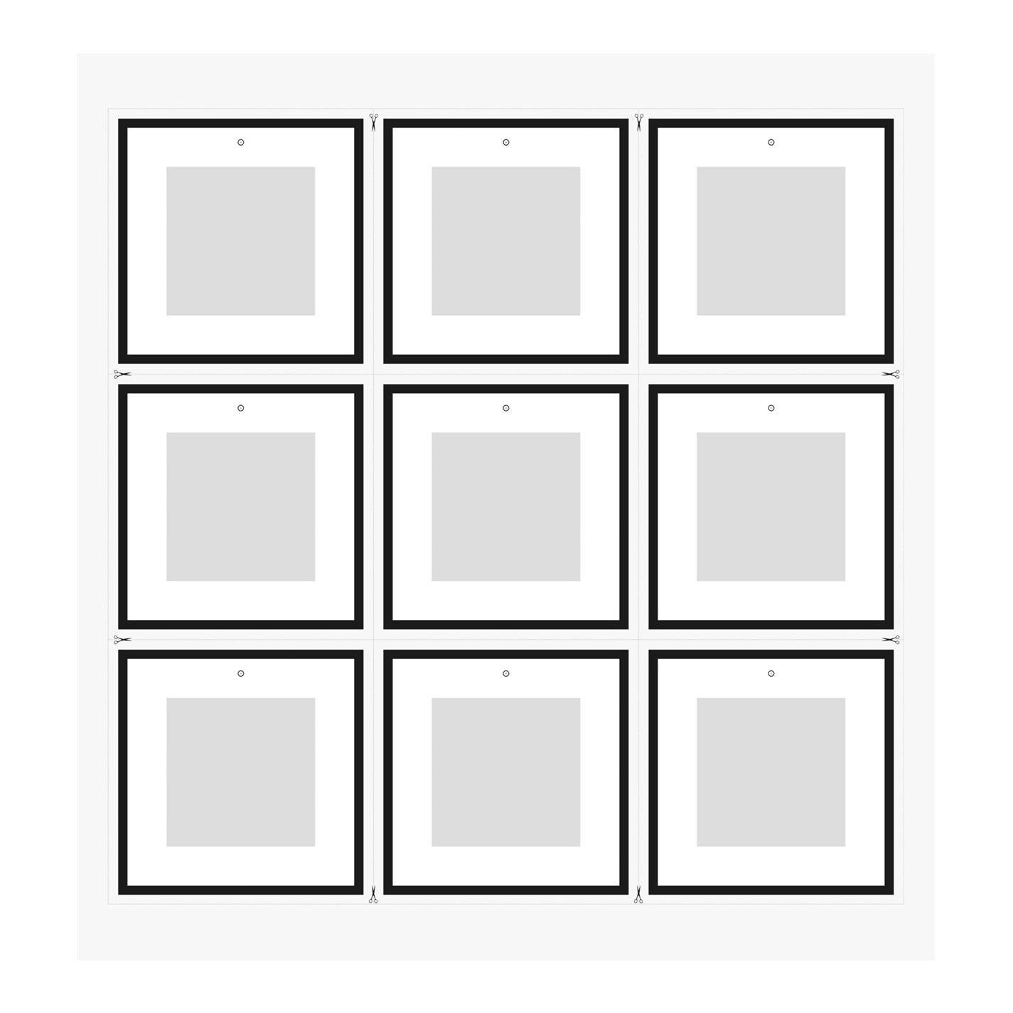 Black - nielsen - Gallery Wall Picture Frame Set 9 Piece - 5