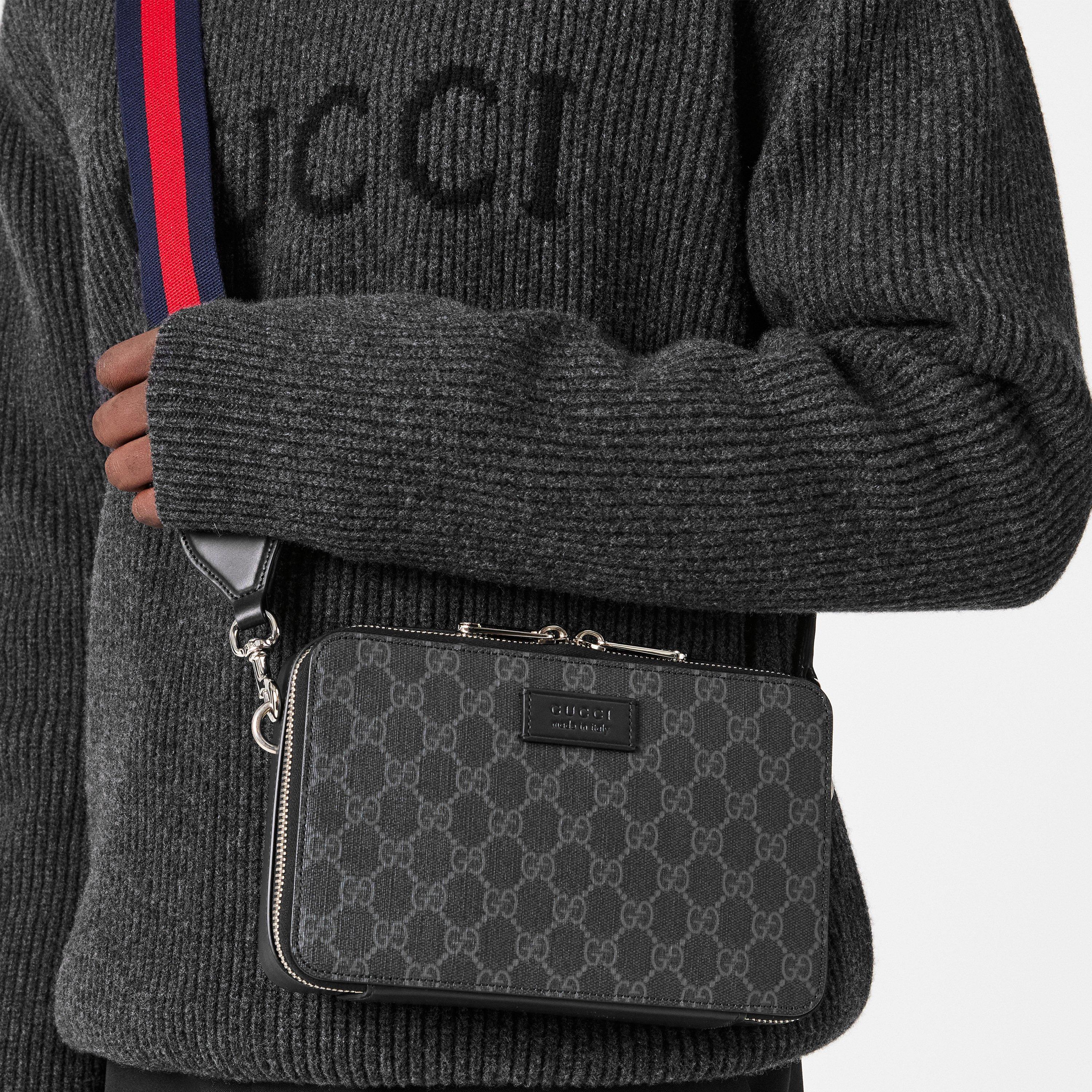 GG Black - Gucci - Men's Cross Body Bag - 3