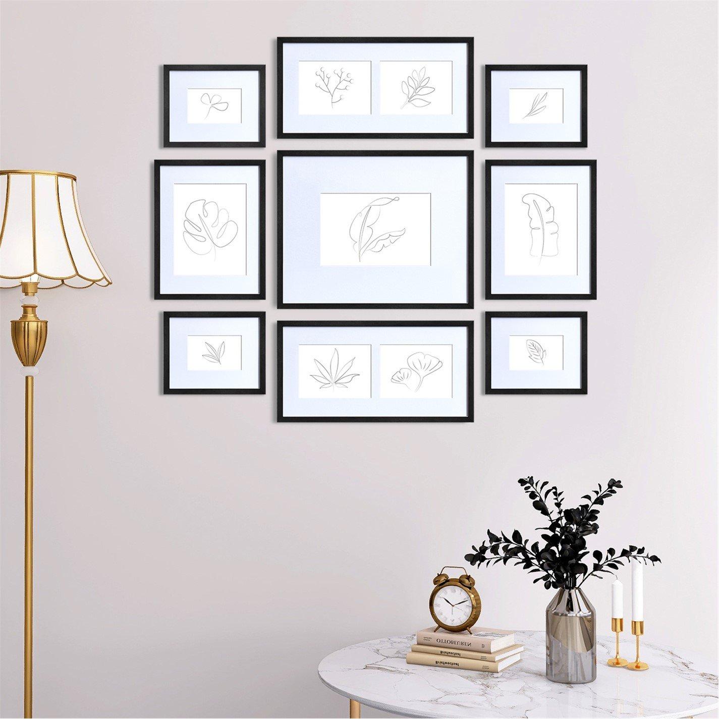 Black - nielsen - Gallery Wall Picture Frame Set for 11 Photos - 2