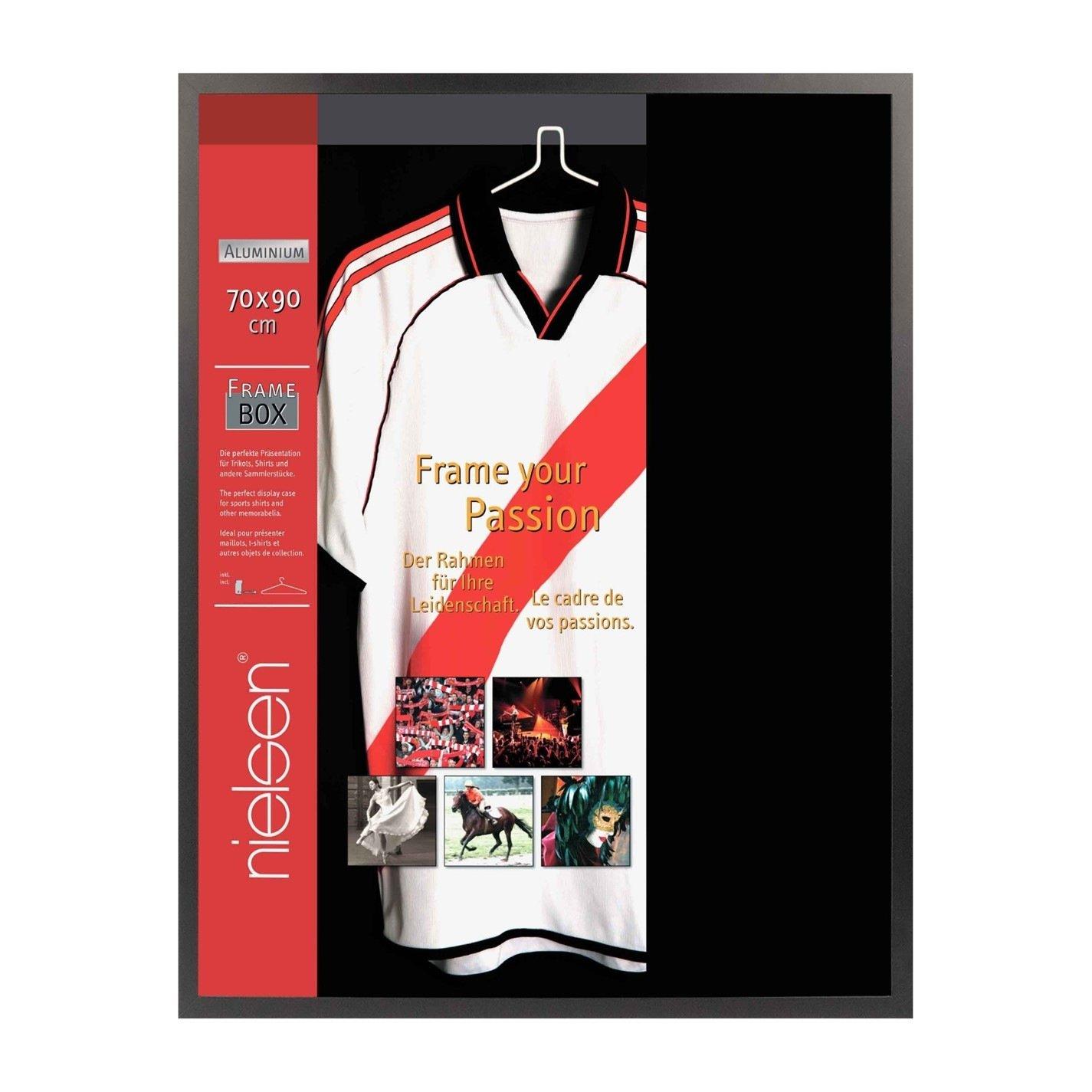Jet Matt Black - nielsen - Framebox Football / Rugby Shirt Display Frame - 1