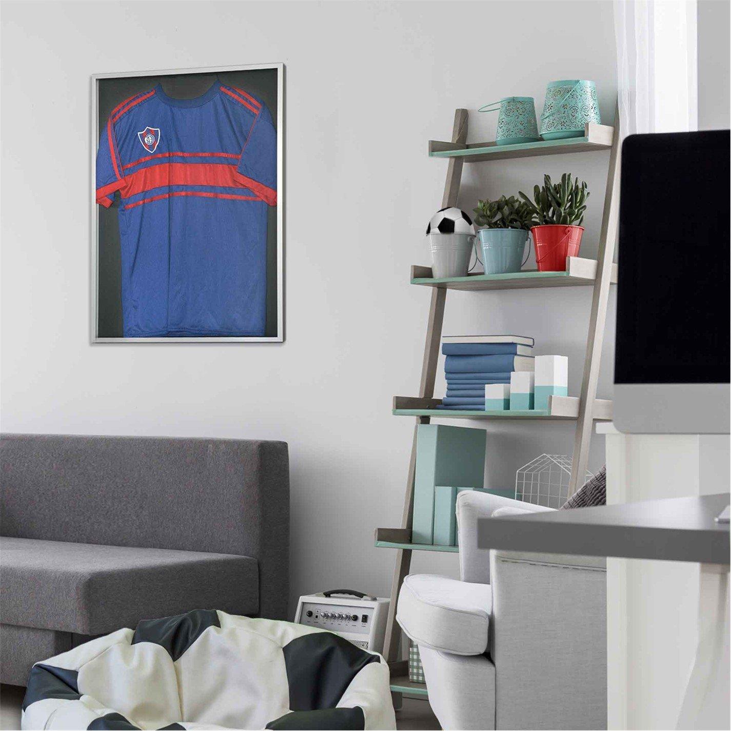 Jet Matt Black - nielsen - Framebox Football / Rugby Shirt Display Frame - 3