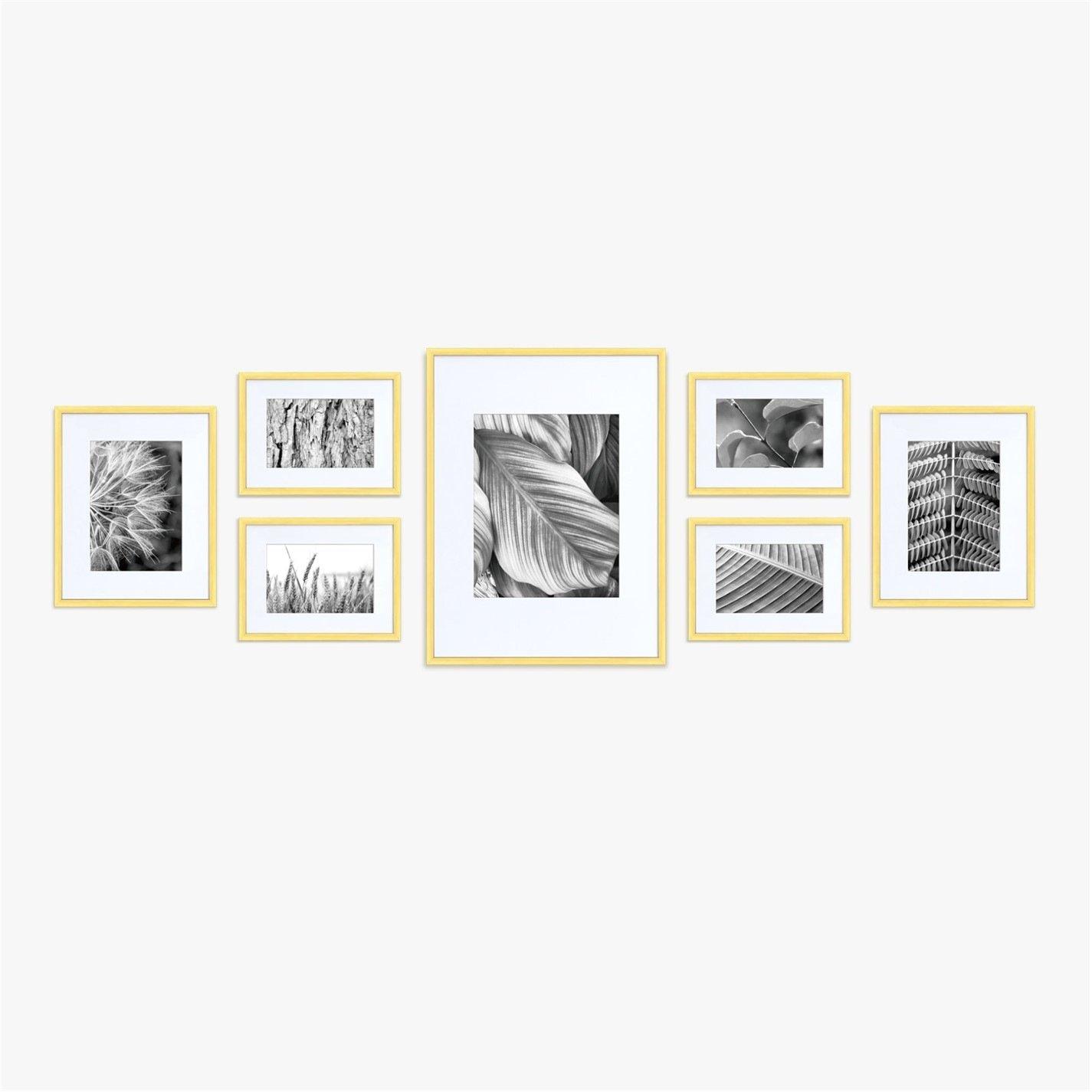 Nielsen  Gallery Wall Picture Frame Set 7 Piece - Gold - Mixed
