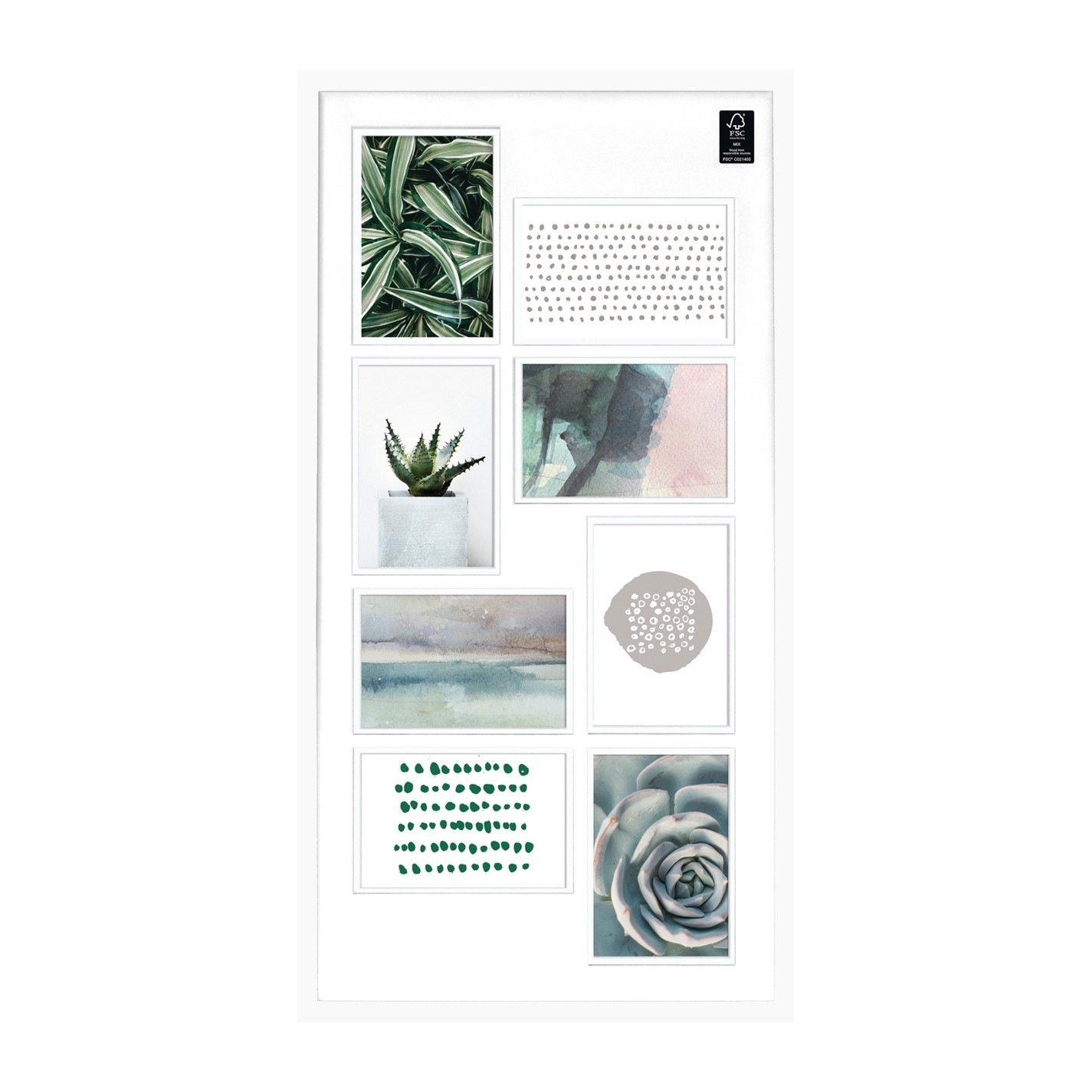 White - nielsen - Collage Frame with Double Mount for 8 Photos - 1