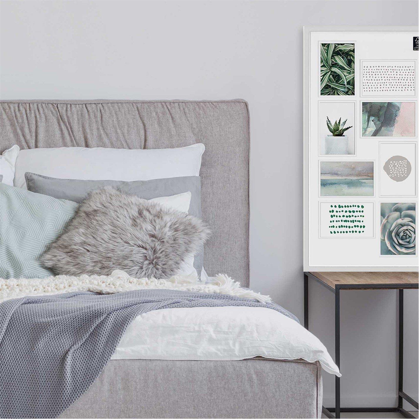 nielsen Collage Frame with Double Mount for 8 Photos | FRASERS