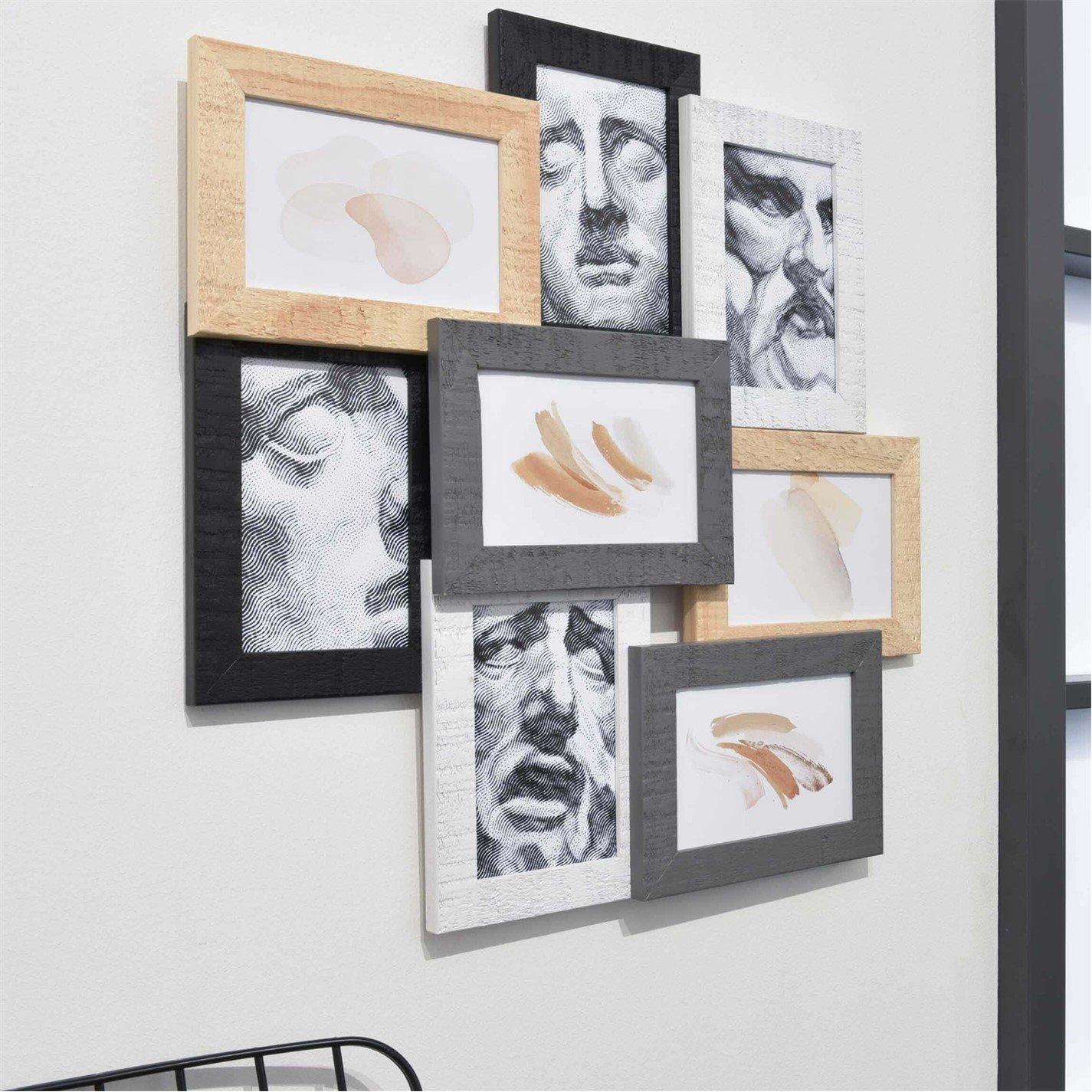 Natural - nielsen - 3D Wooden Collage Frame for 8 photos - 3