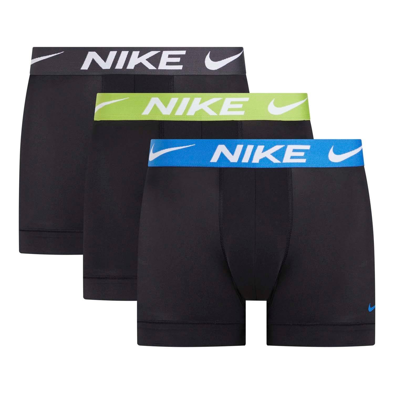 Black - Nike - Essential Micro 3 Pack Boxer Trunks