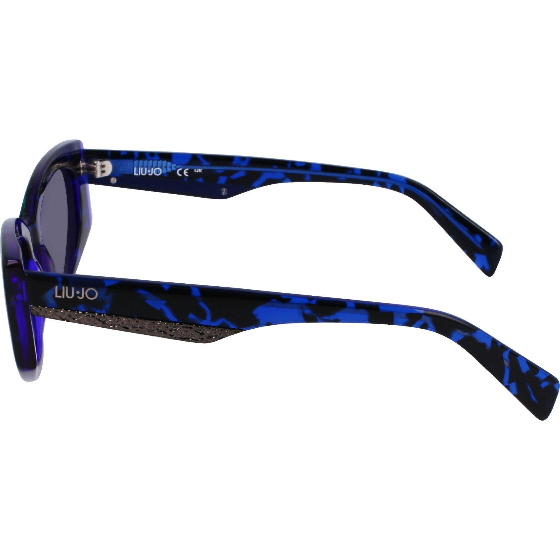 Blue Tortoise - Liu Jo - LJ Cat Eye Sunglasses Womens - 4