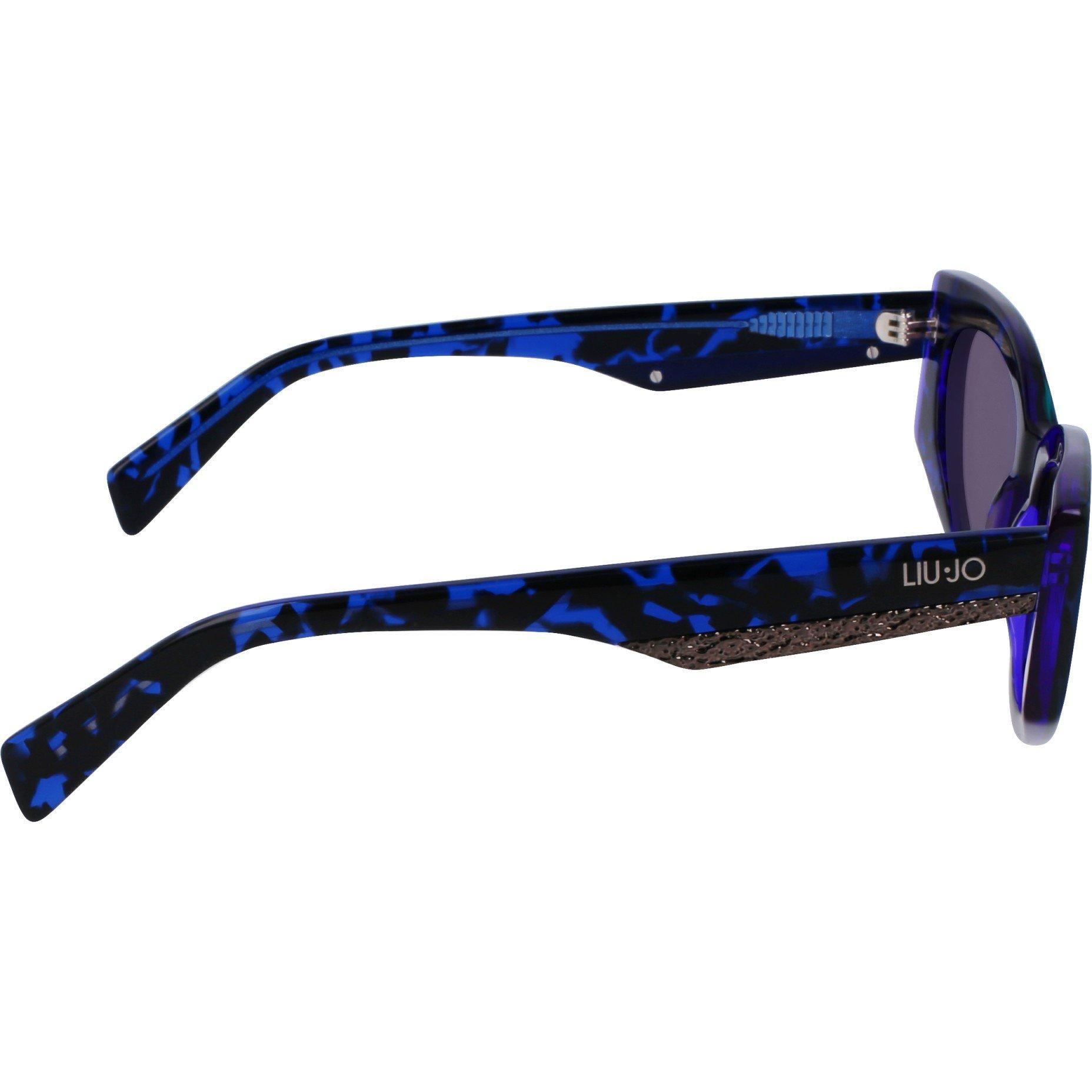 Blue Tortoise - Liu Jo - LJ Cat Eye Sunglasses Womens - 8