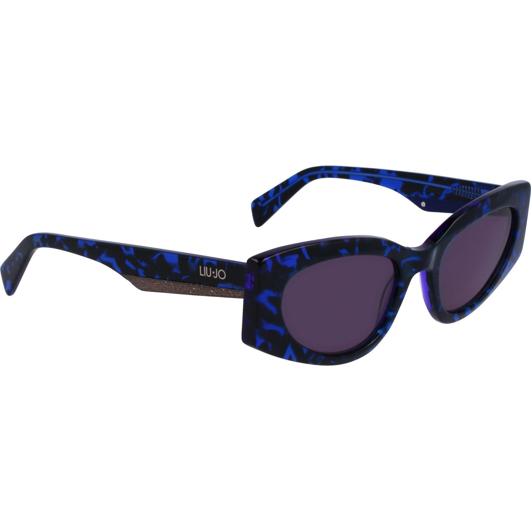 Blue Tortoise - Liu Jo - LJ Cat Eye Sunglasses Womens - 9
