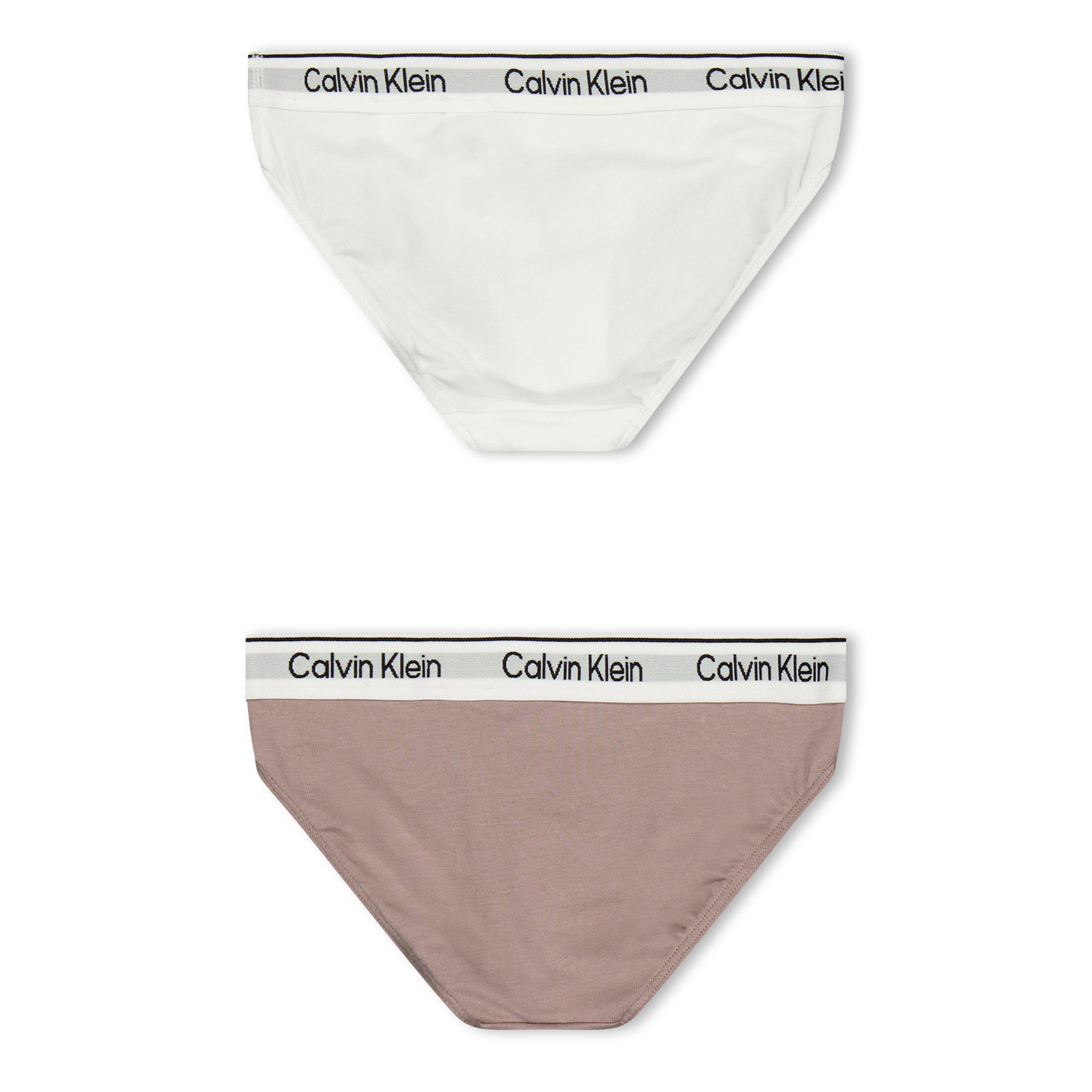 White/Dust 0WS - Calvin Klein - Kids' Bikini Briefs - 2