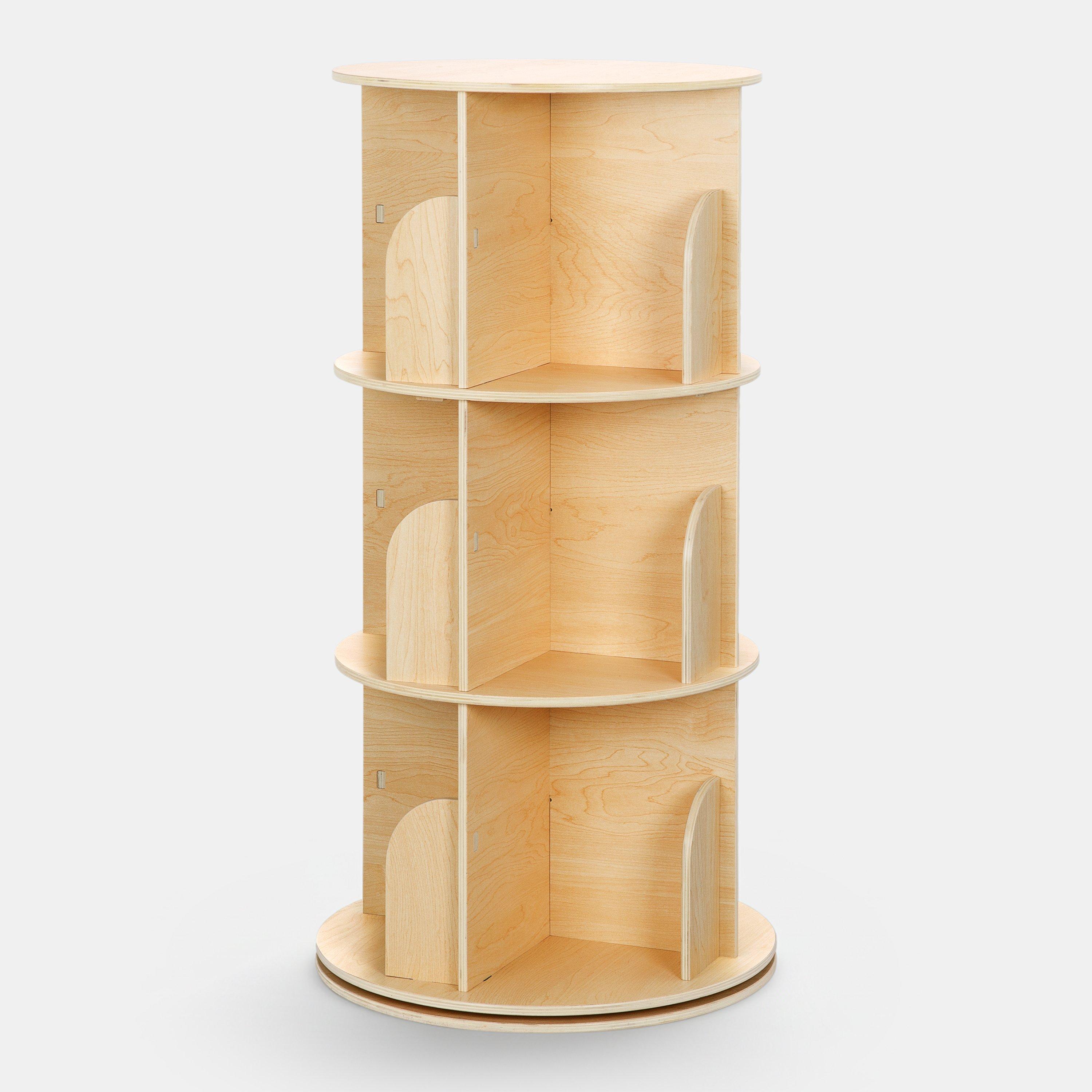 White - Homelife - Tooky Rotating Bookshelf - 2