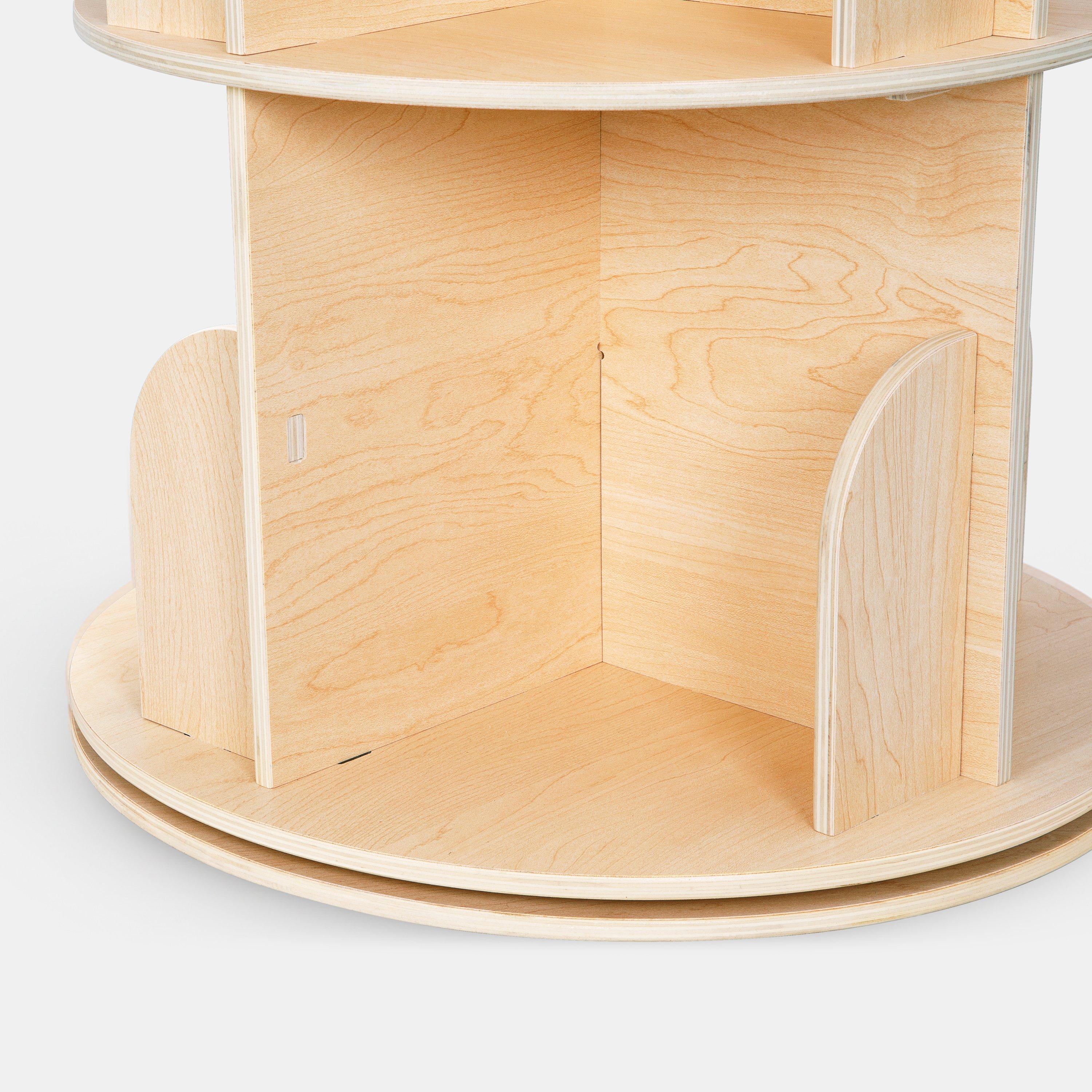 White - Homelife - Tooky Rotating Bookshelf - 4