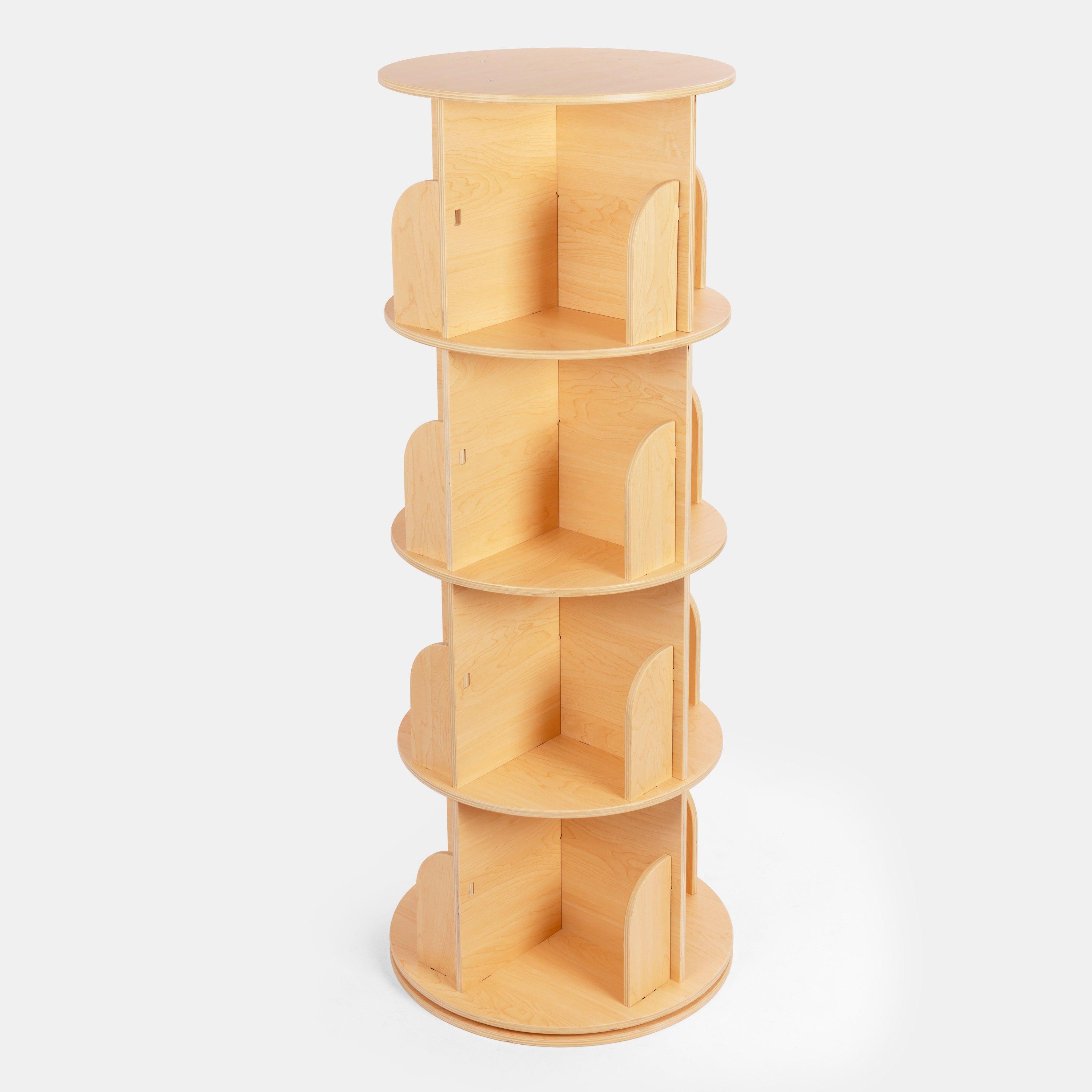 White - Tooky Toy - Rotating Bookshelf - 1