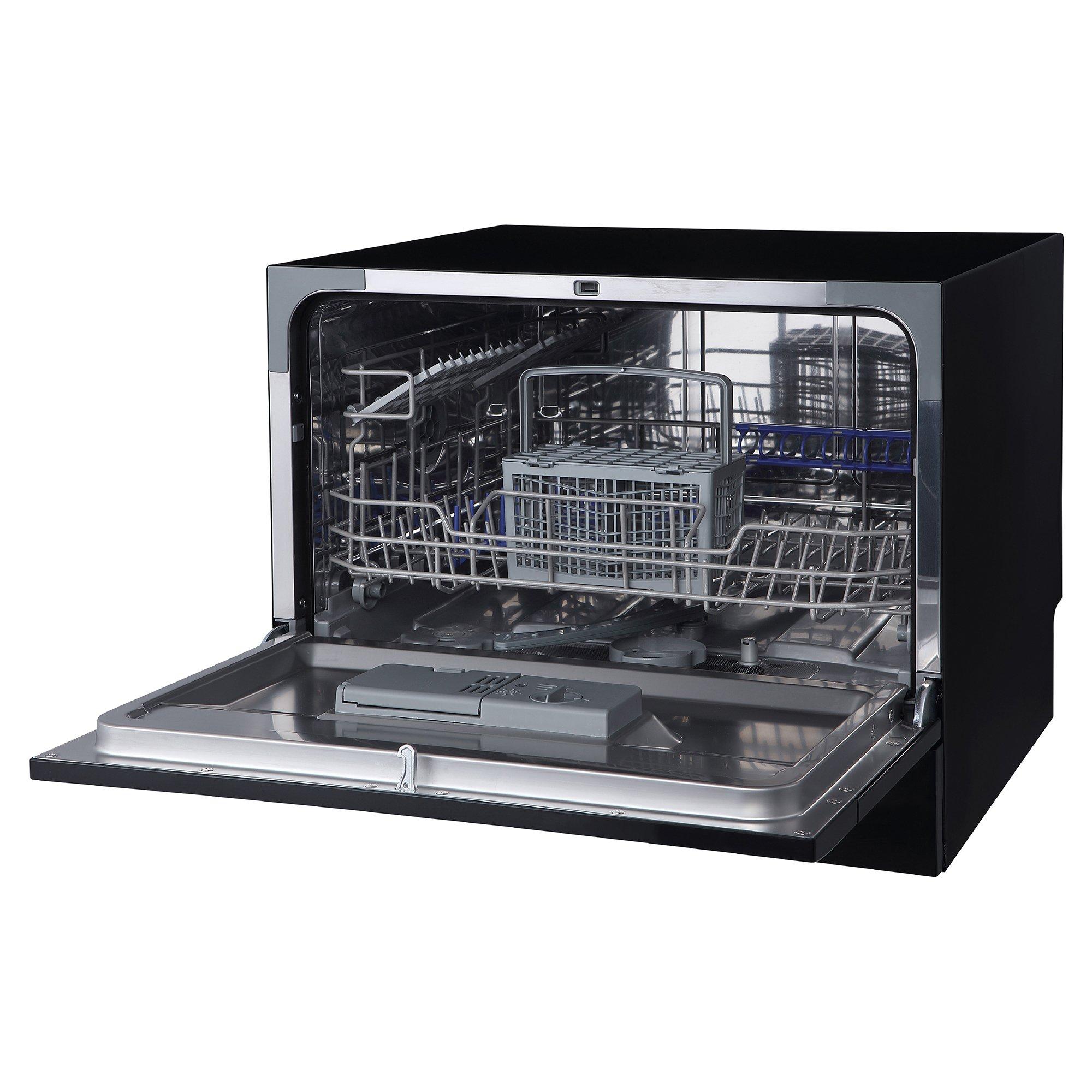 Black - Russell Hobbs - RH6TTDW0D1B 6 Place Setting Table Top Dishwasher - 2