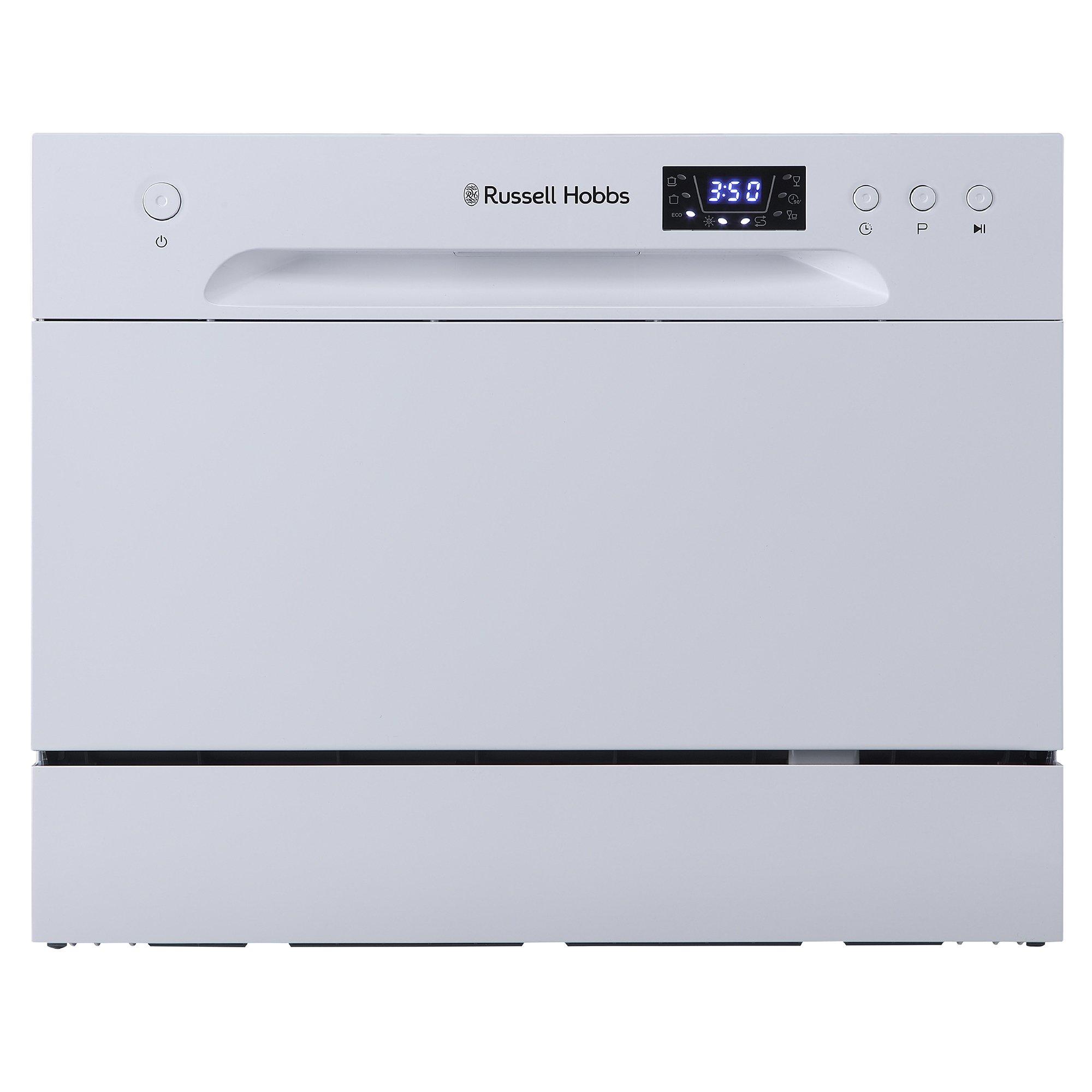 Russell Hobbs Rhttdw6w 6 Place Setting Table Top Dishwasher - White - Image 3