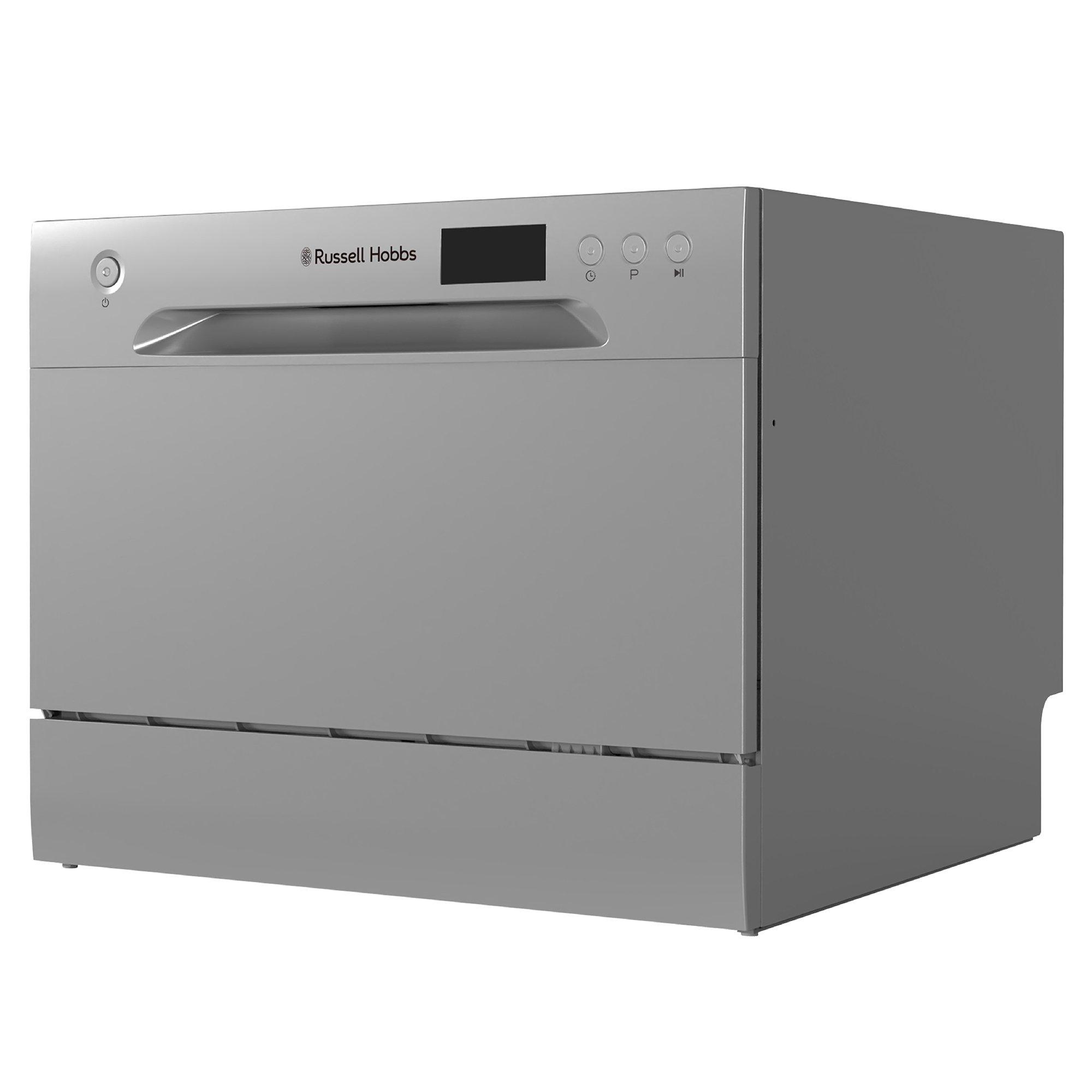 Silver - Russell Hobbs - RH6TTDW0D1S 6 Place Table Top Dishwasher in Silver - 3