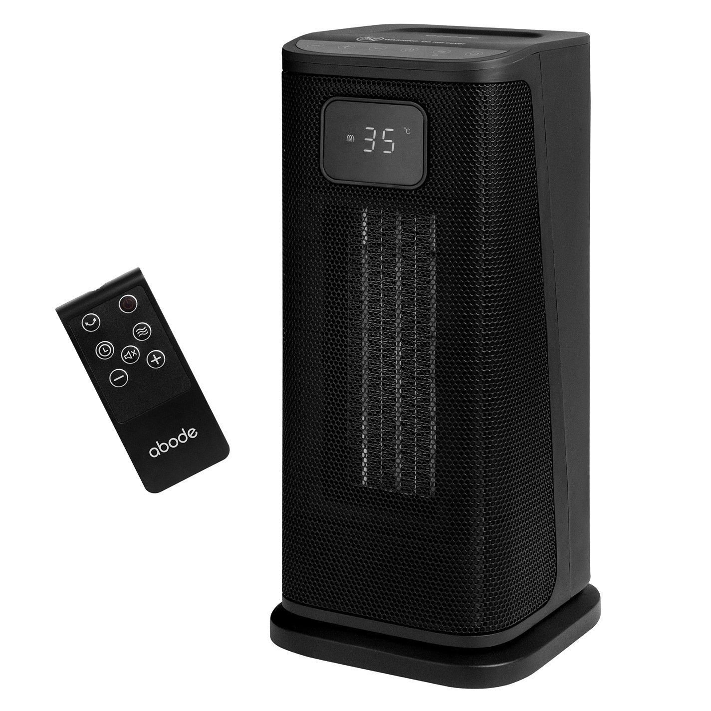 Black - Abode - ACTH2005 Digital Ceramic Tower Heater in Black - 3