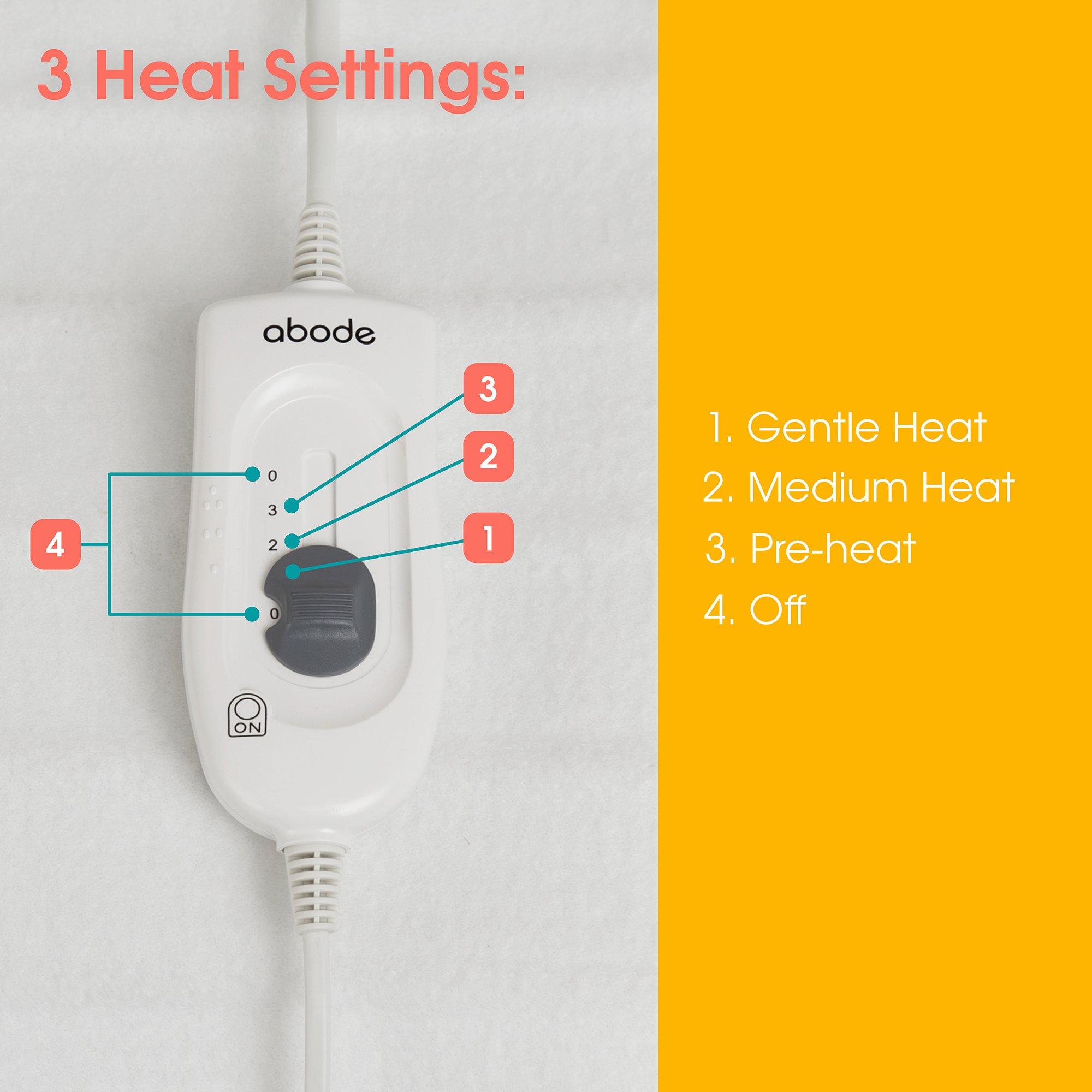 White - Abode - AEDB2002 Double Electric Underblanket - 11