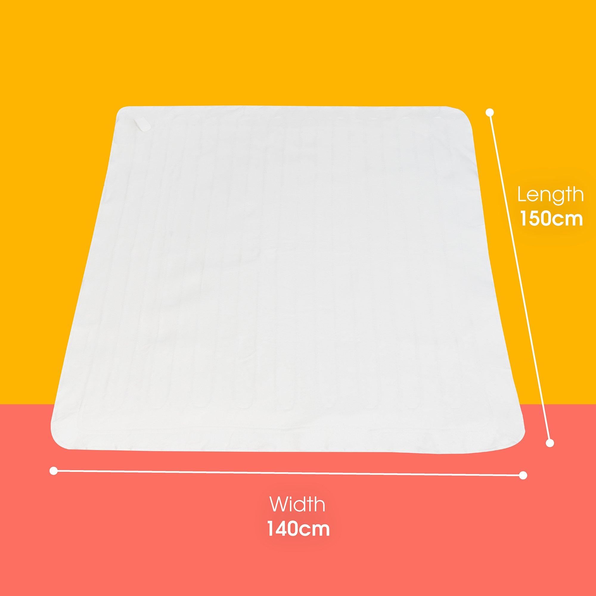 White - Abode - AEDB2002 Double Electric Underblanket - 13