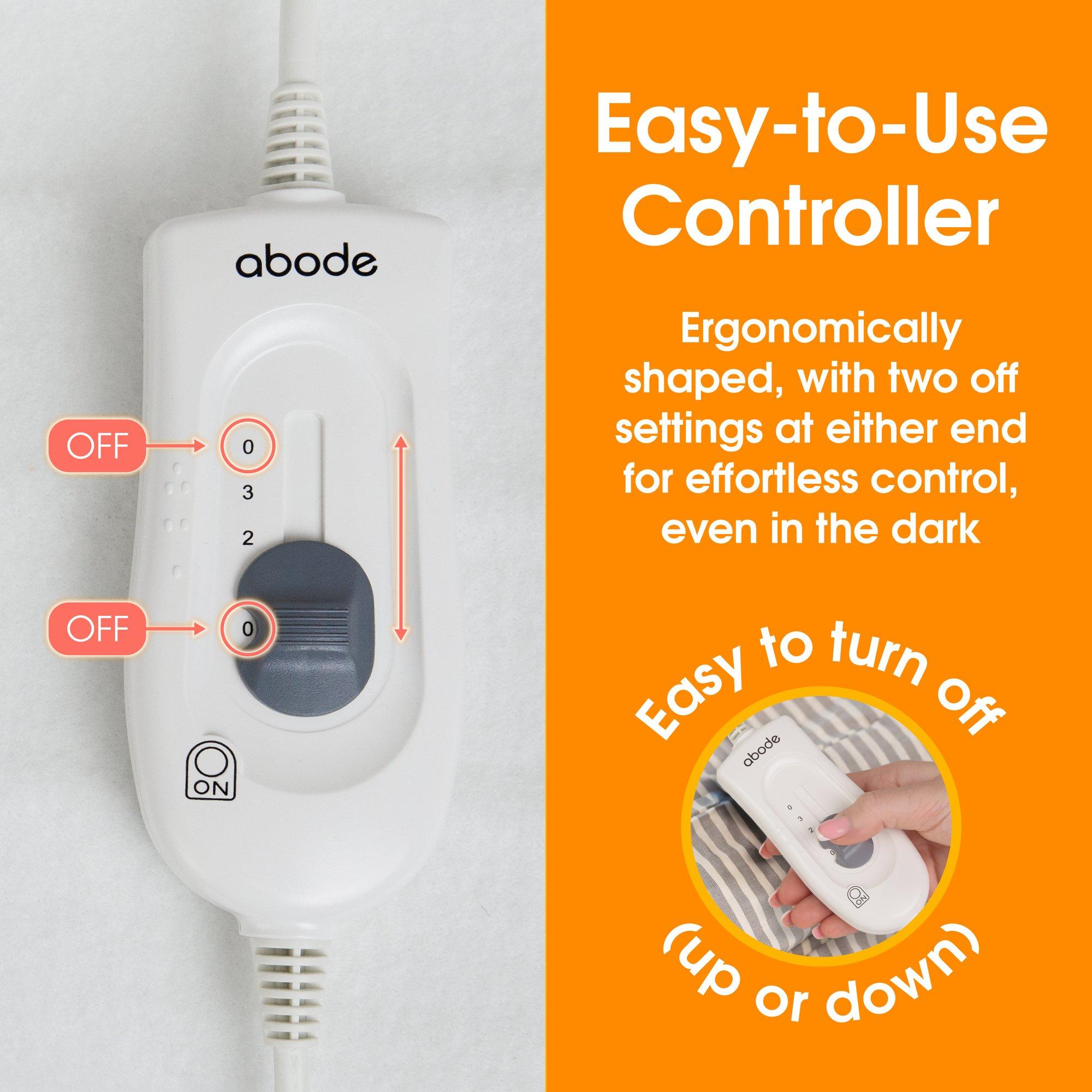 White - Abode - AEDB2002 Double Electric Underblanket - 10