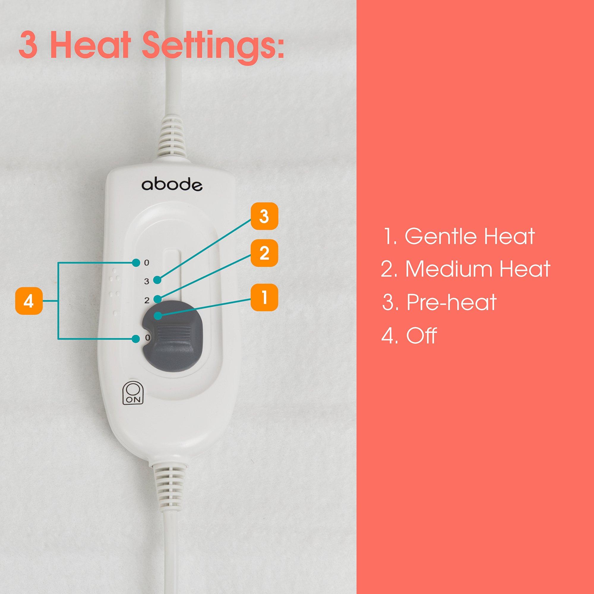 White - Abode - AESB1001 Single Electric Underblanket in White - 11