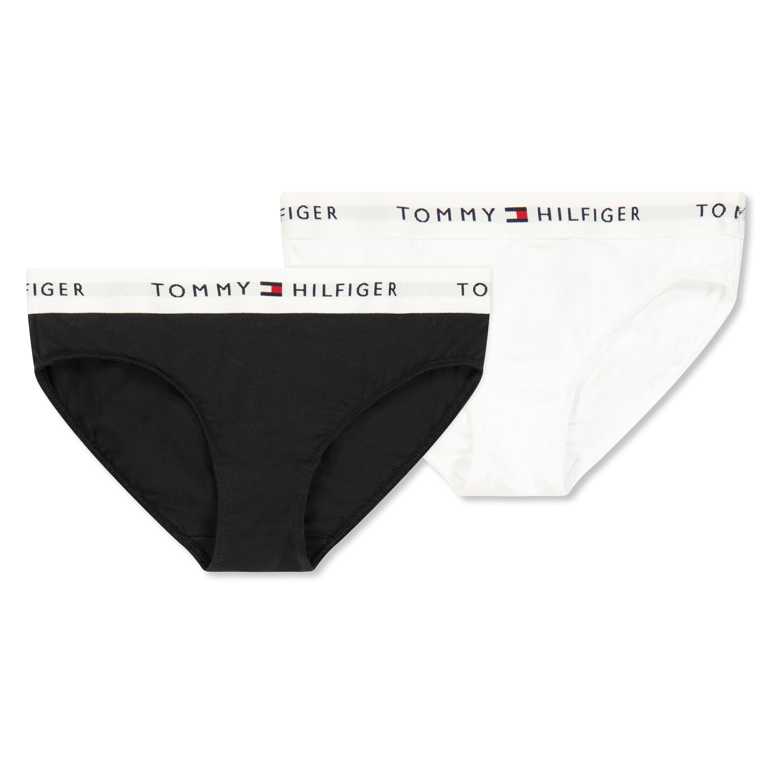 Tommy Hilfiger Kids' Bikini Briefs - White/Black 0VT