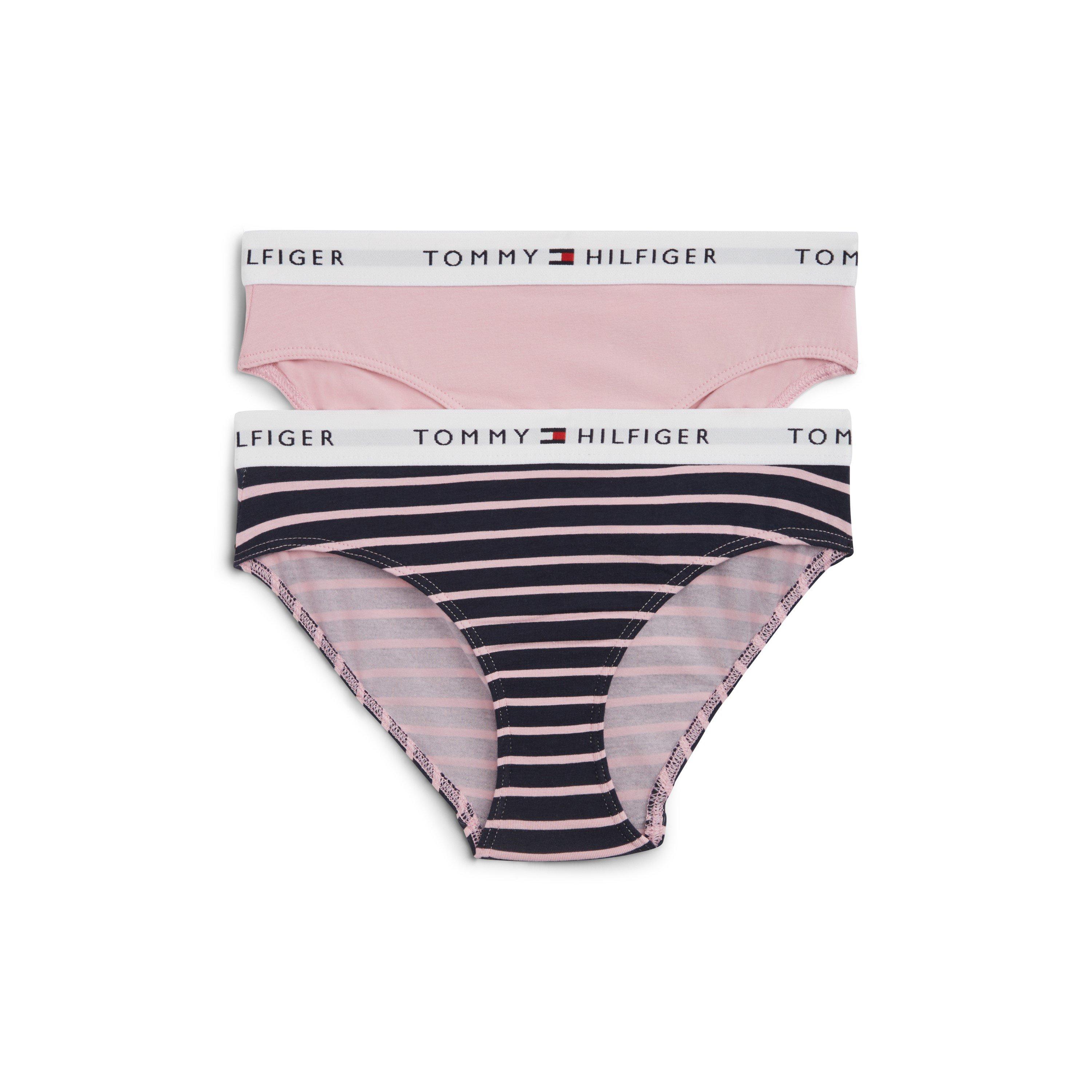 Tommy Hilfiger Girls Kids' Bikini Briefs - Pink/Navy 0Ry - 10-12Y