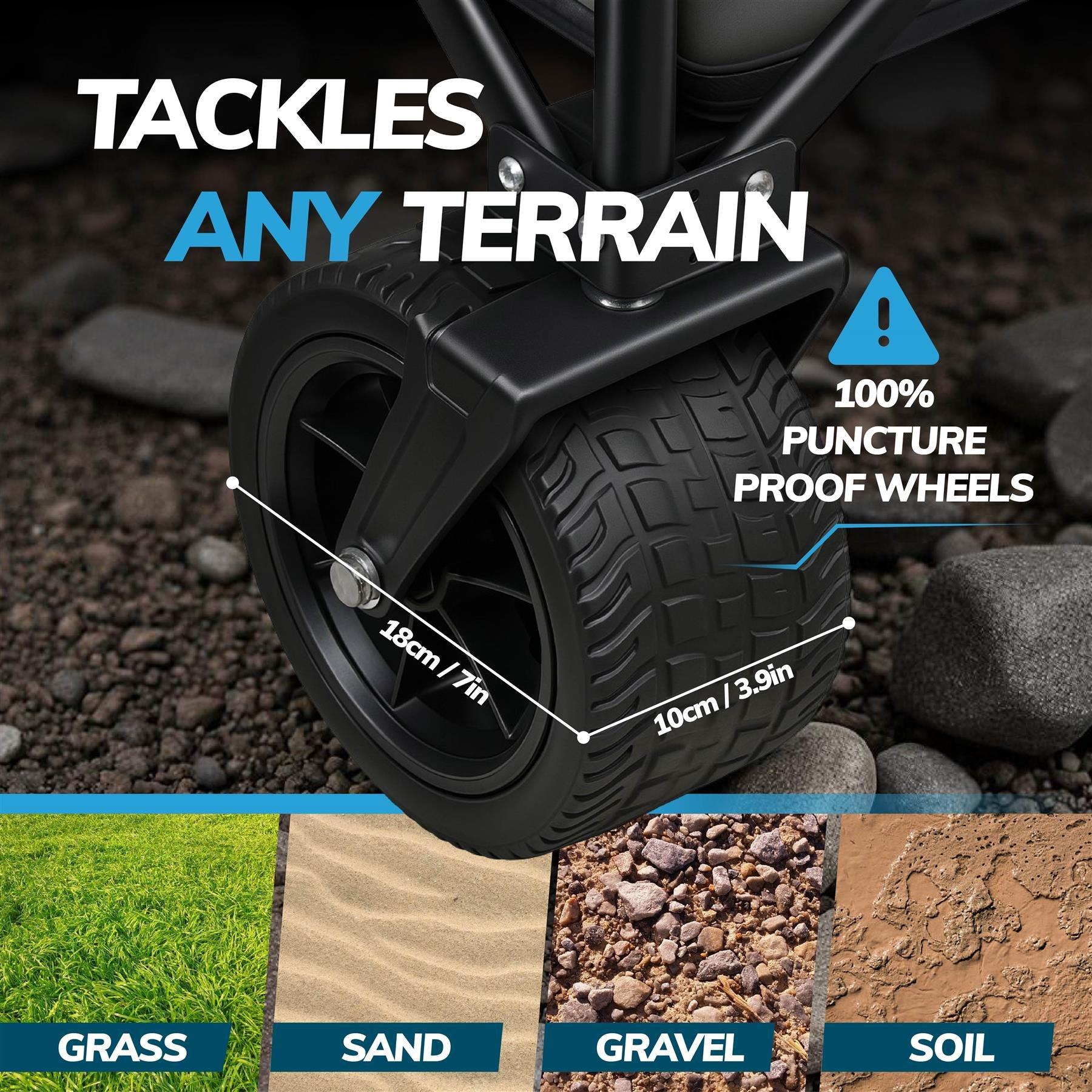 Black - House of Home - 120L - Folding trolley - 4