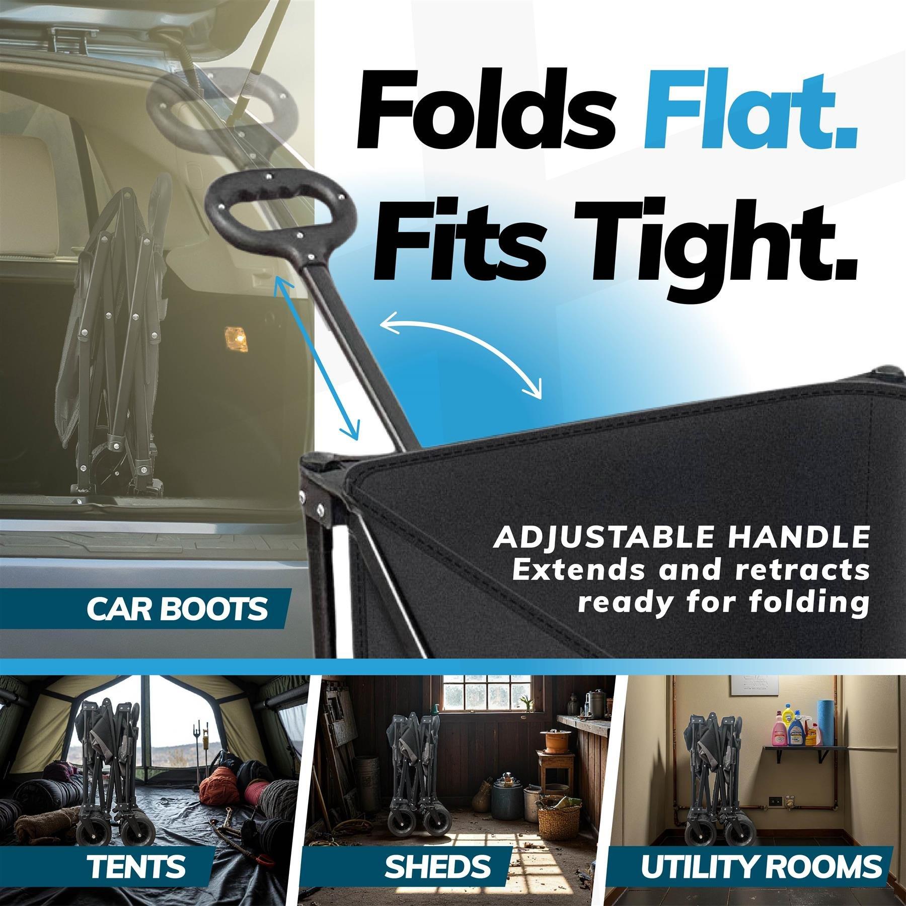 Black - House of Home - 120L - Folding trolley - 7