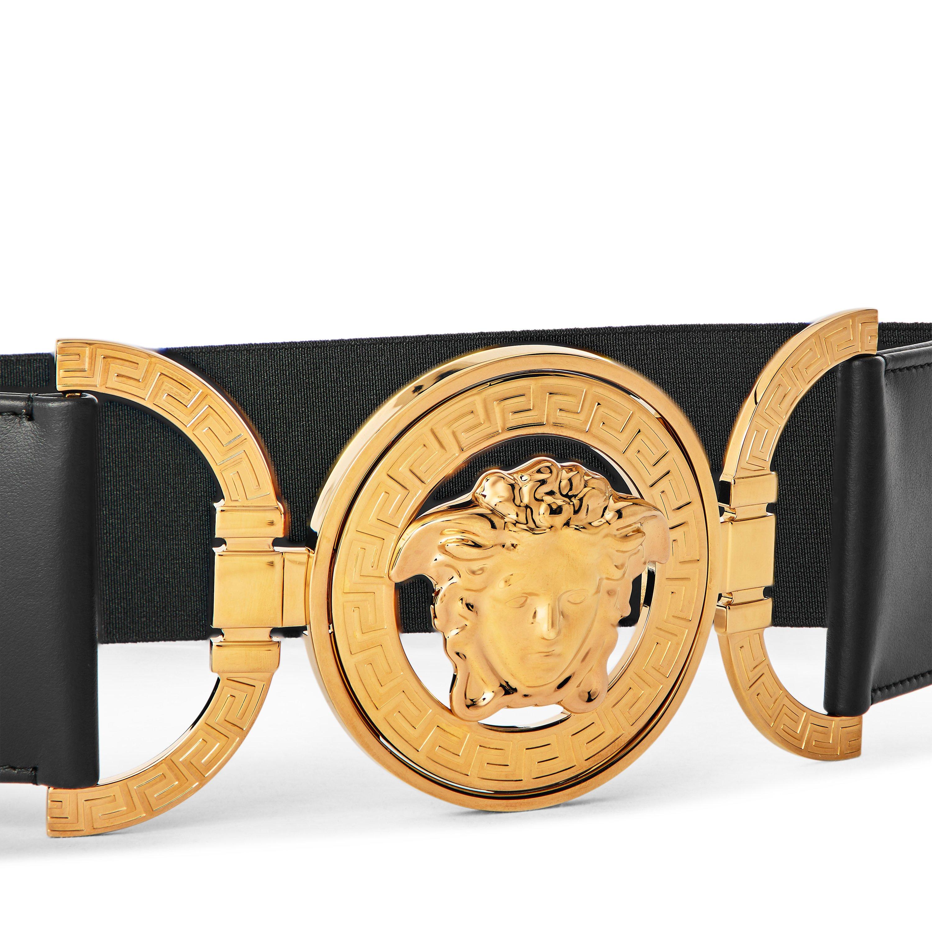 Black Gold - Versace - Versace Leather Belt Ld61 - 4