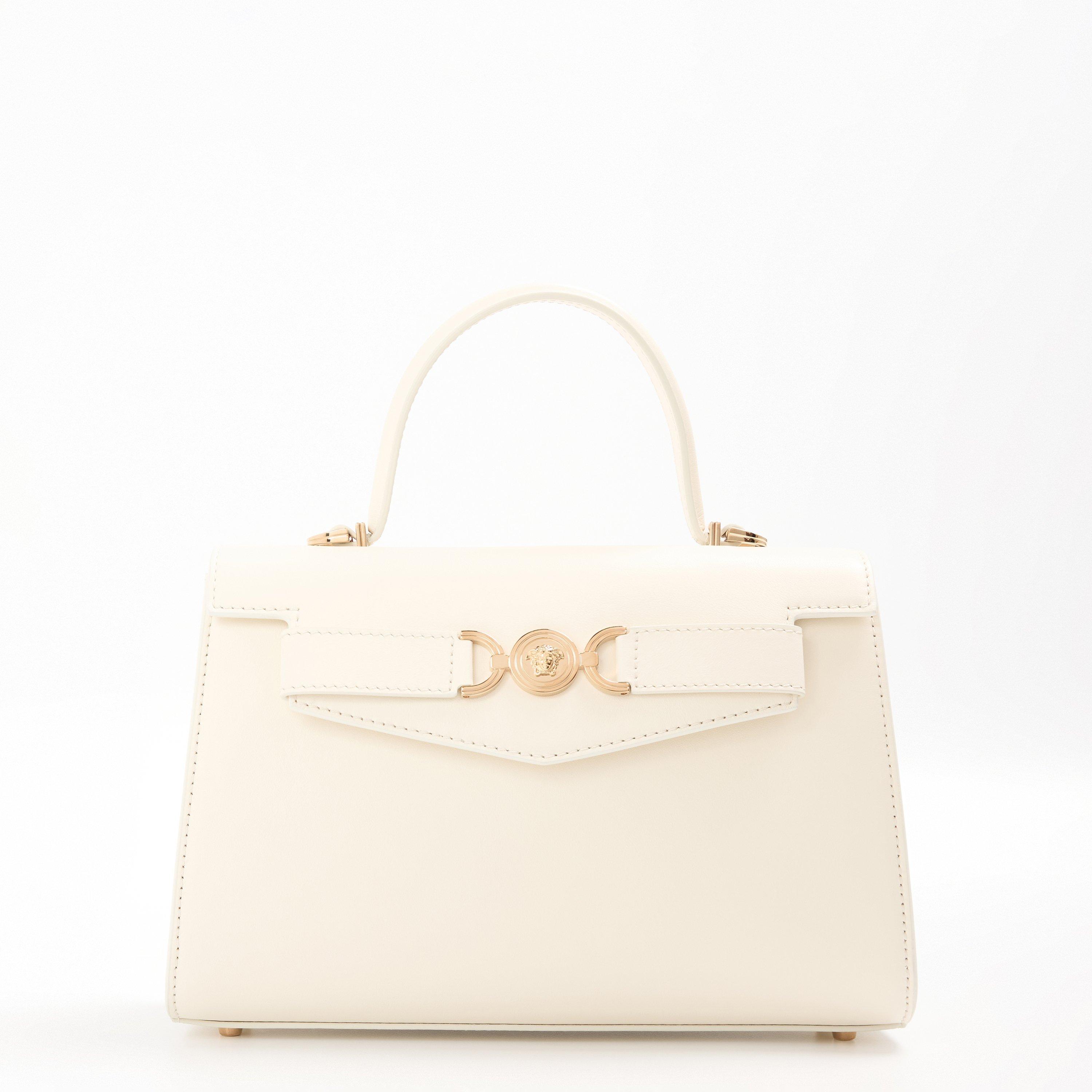 Ecru Gold - Versace - Medusa 95 Top Handle Bag - 1