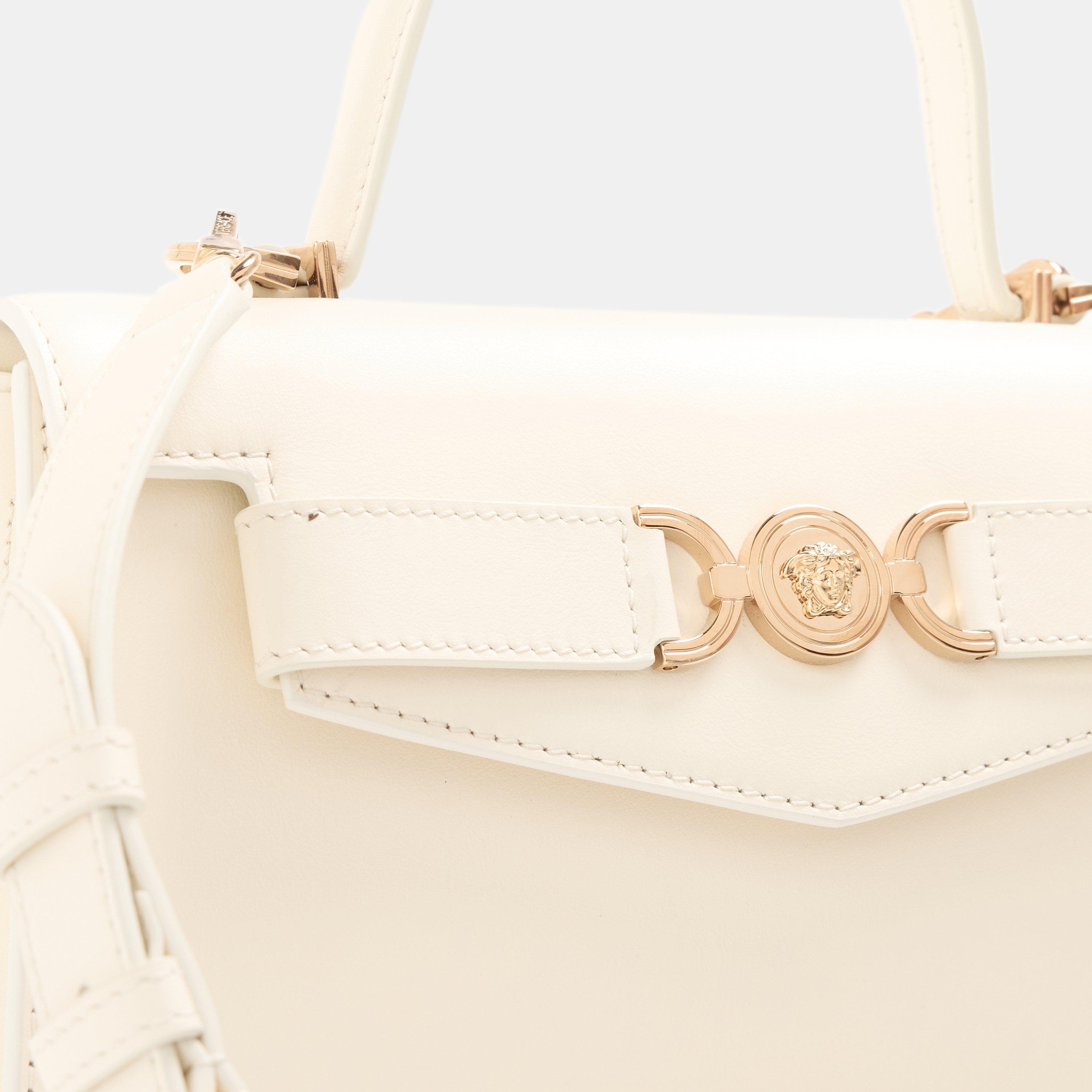 Ecru Gold - Versace - Medusa 95 Top Handle Bag - 4