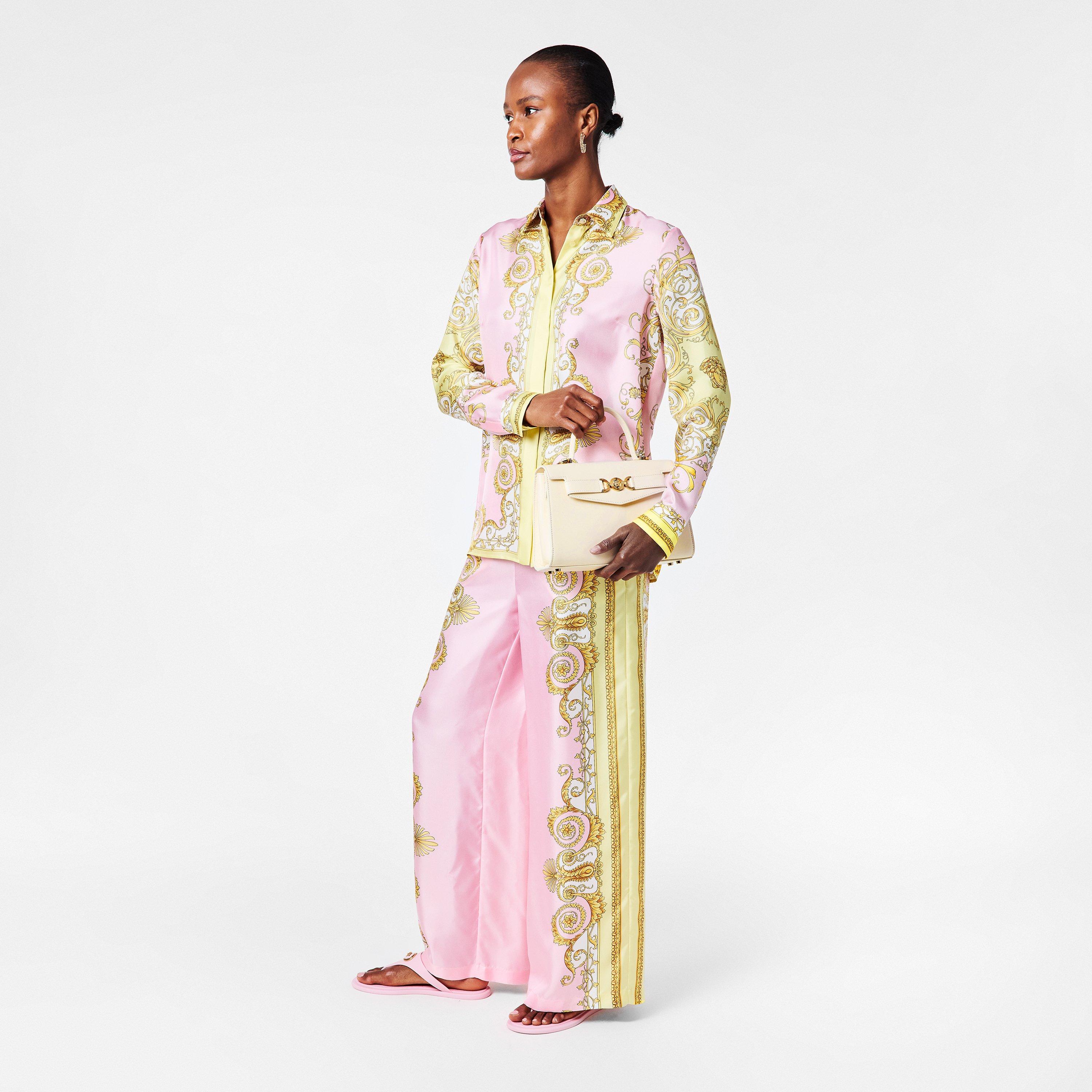 Ecru Gold - Versace - Medusa 95 Top Handle Bag - 5