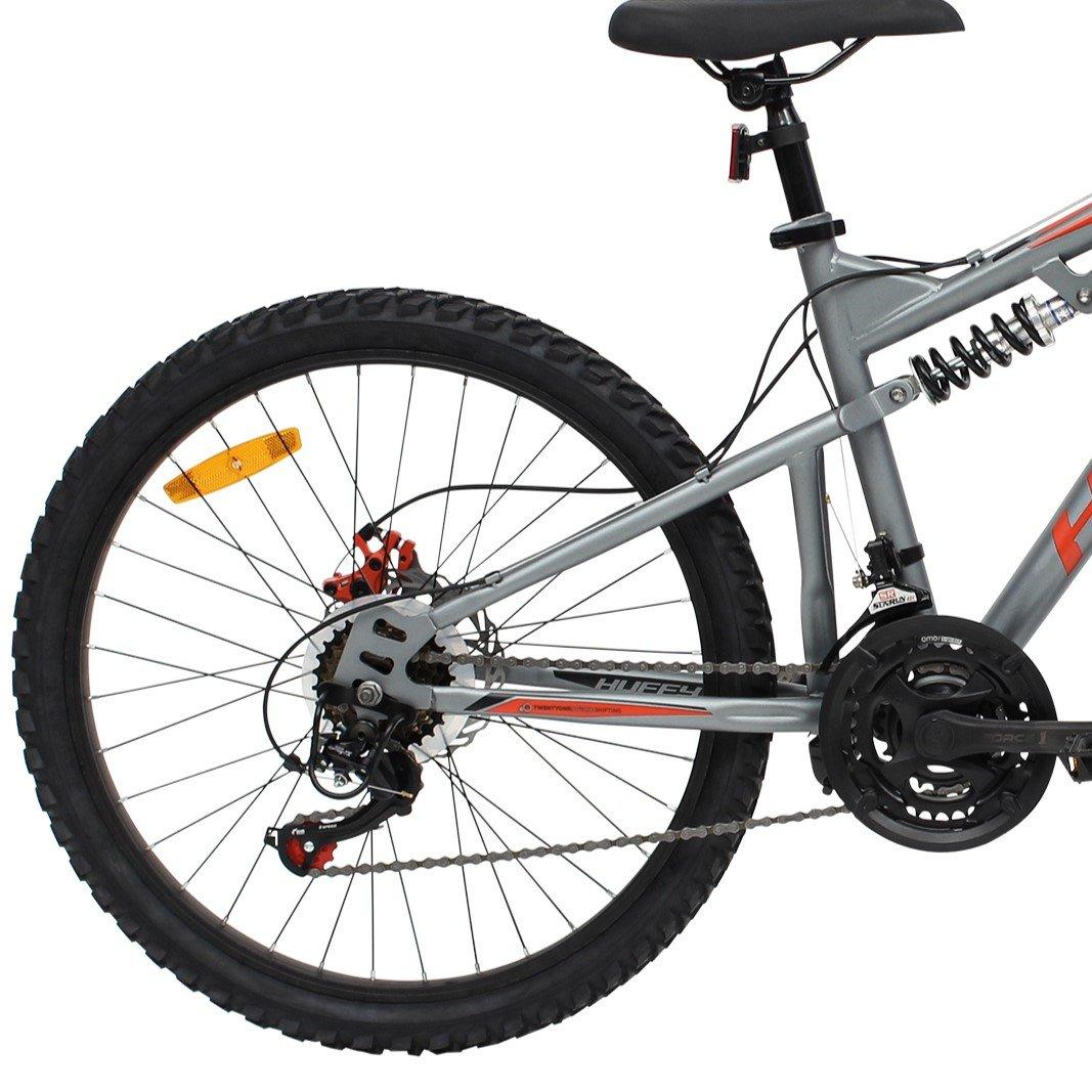 Grey - Huffy - Huffy Marker Full Suspension MTB Bike 21spd  Gunme - 3