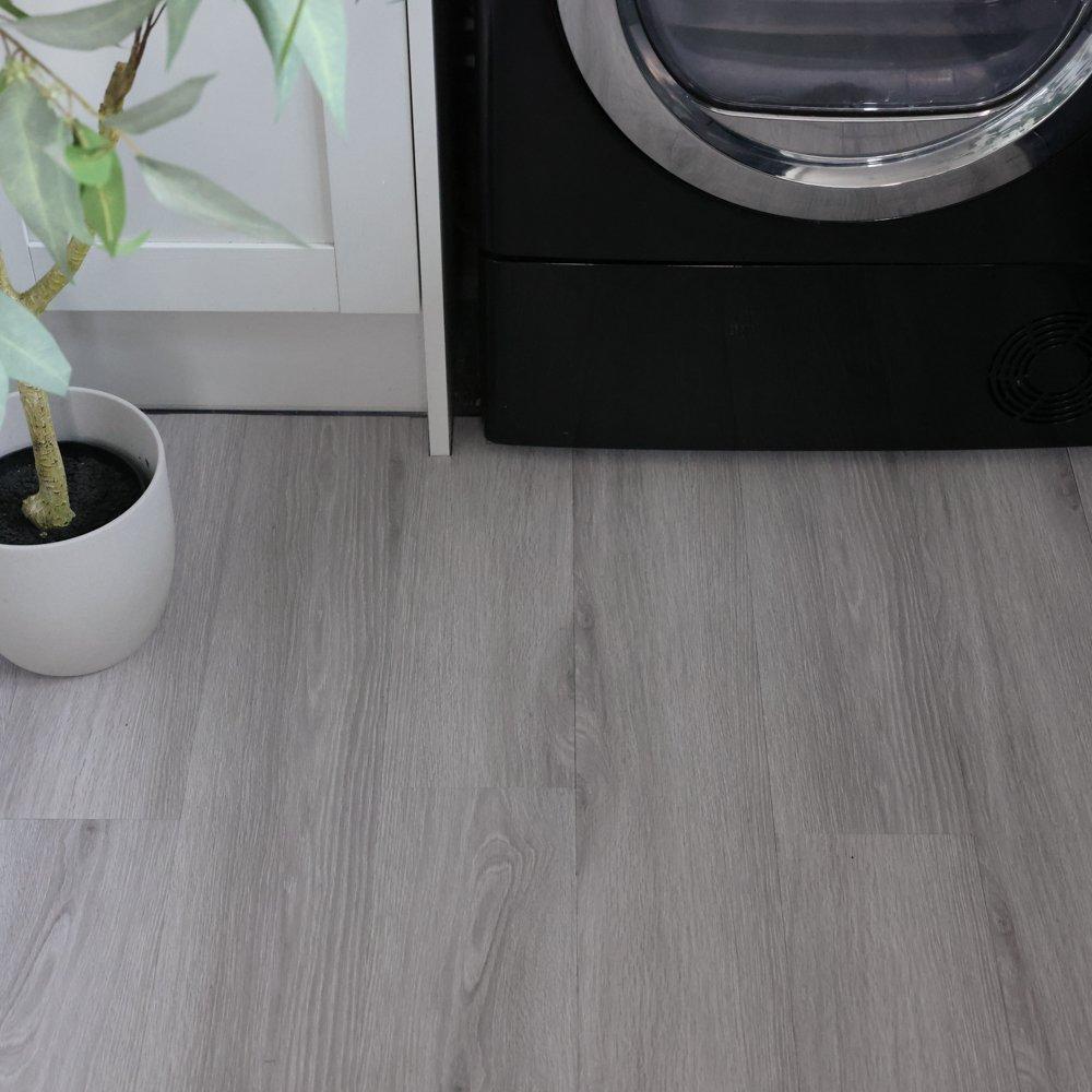 Light Grey - Floor Pops - Self Adhesive Vinyl Floor Planks Light Grey - 1