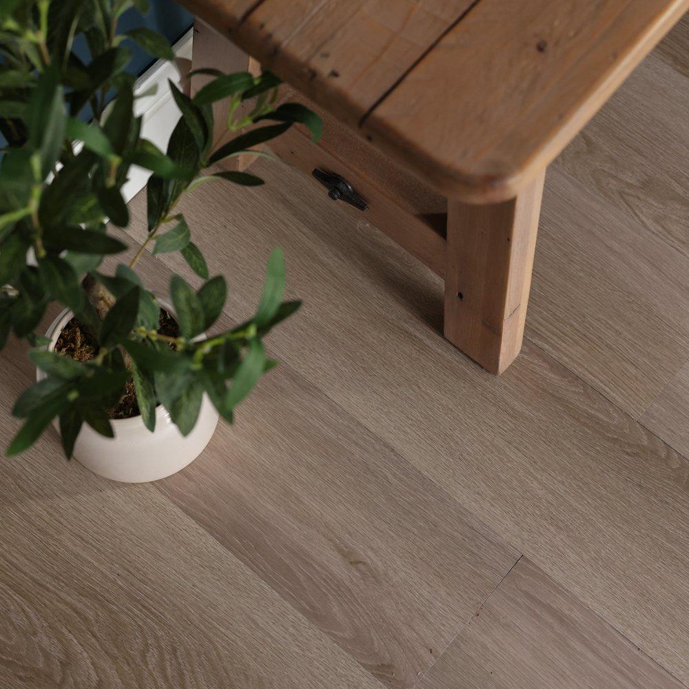 Brown - Floor Pops - Self Adhesive Vinyl Floor Planks Natural Oak - 6