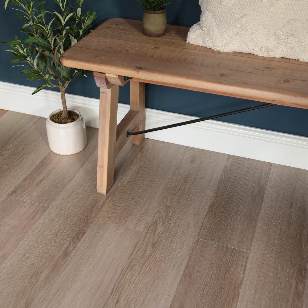 Brown - Floor Pops - Self Adhesive Vinyl Floor Planks Natural Oak - 7