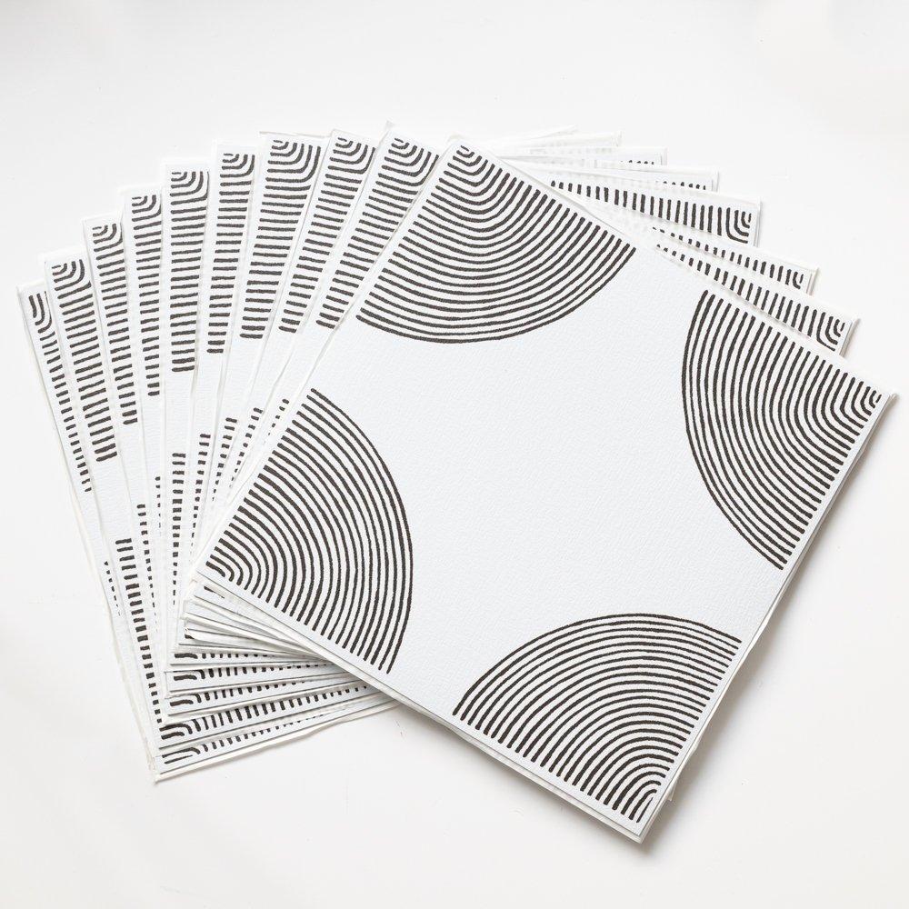 White & Black - Floor Pops - Self Adhesive Vinyl Floor Tiles Luminary - 2