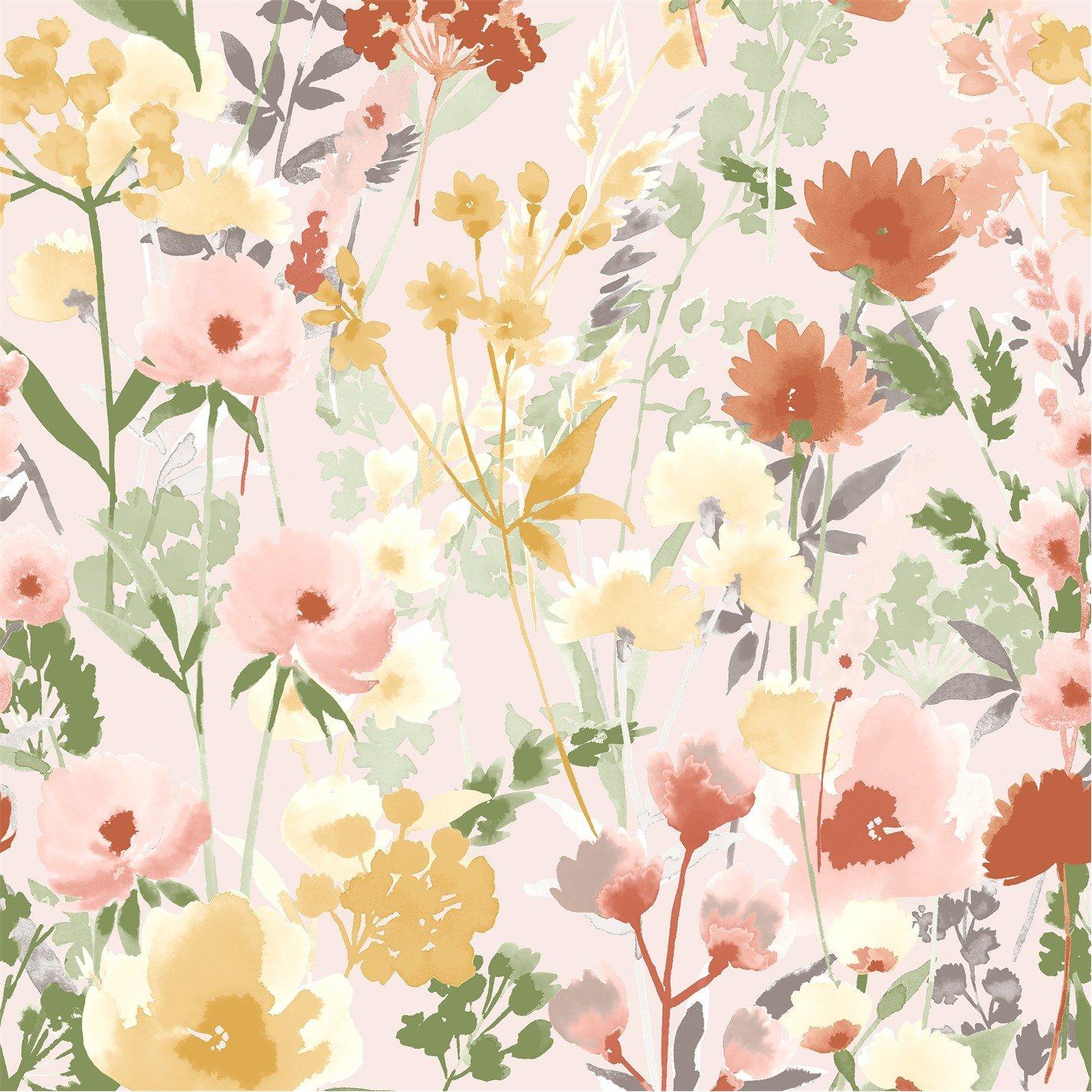 Catherine Lansfield  Countryside Floral Wallpaper - Pink